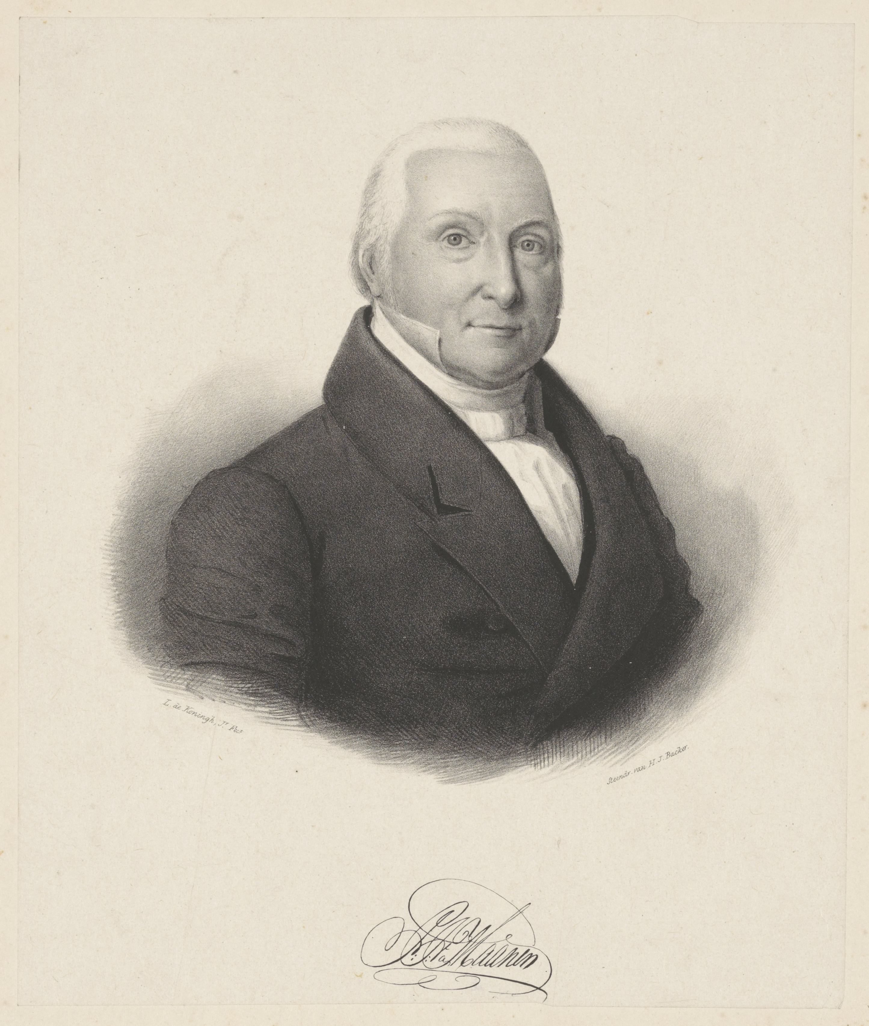 Portret van Pieter Jacobus van Maanen