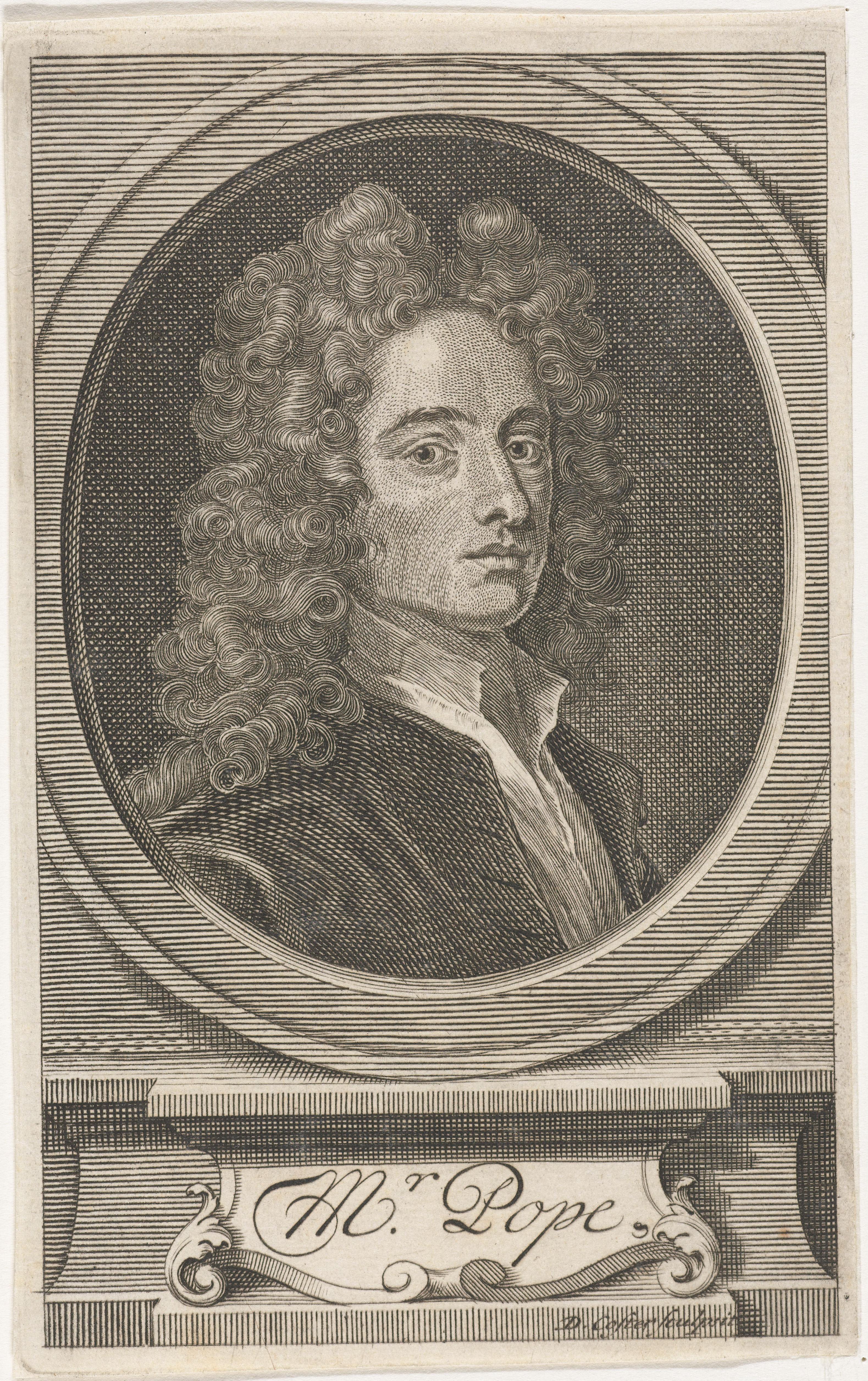 Portret van de dichter Alexander Pope