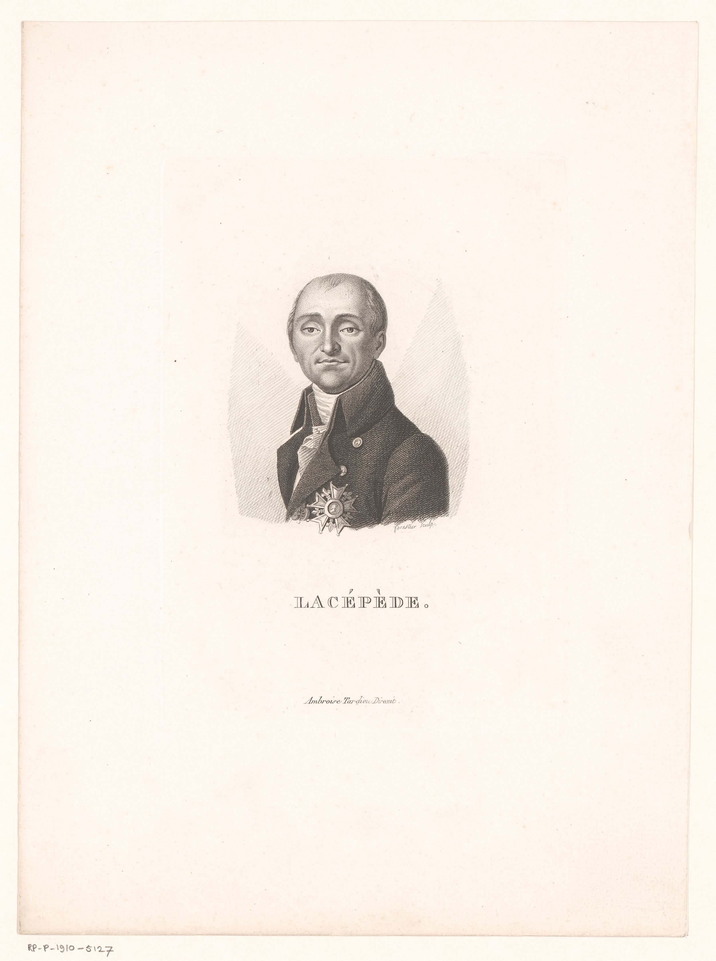 Portret van Bernard Germain de Lacépède