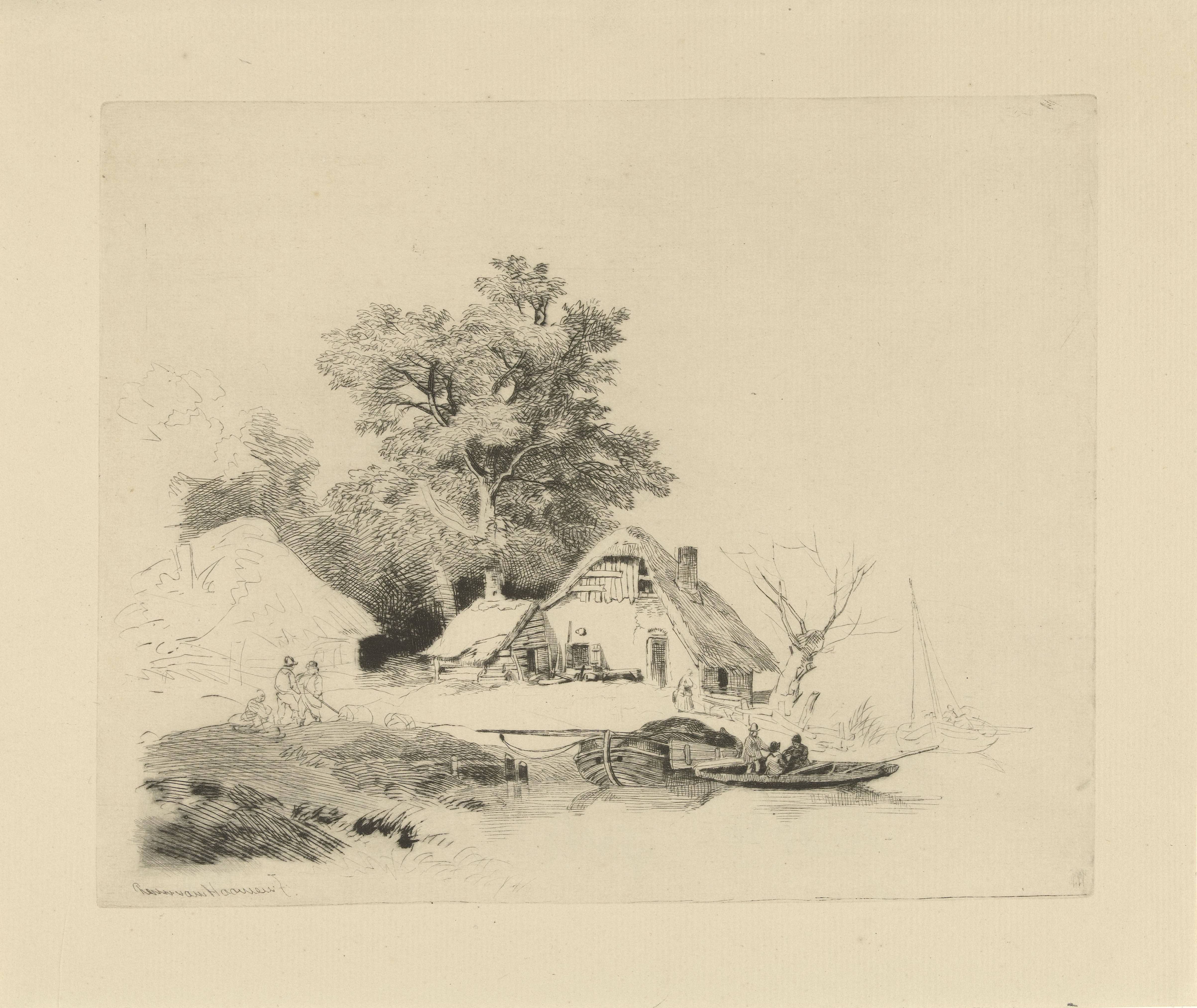 Boerderij aan het water