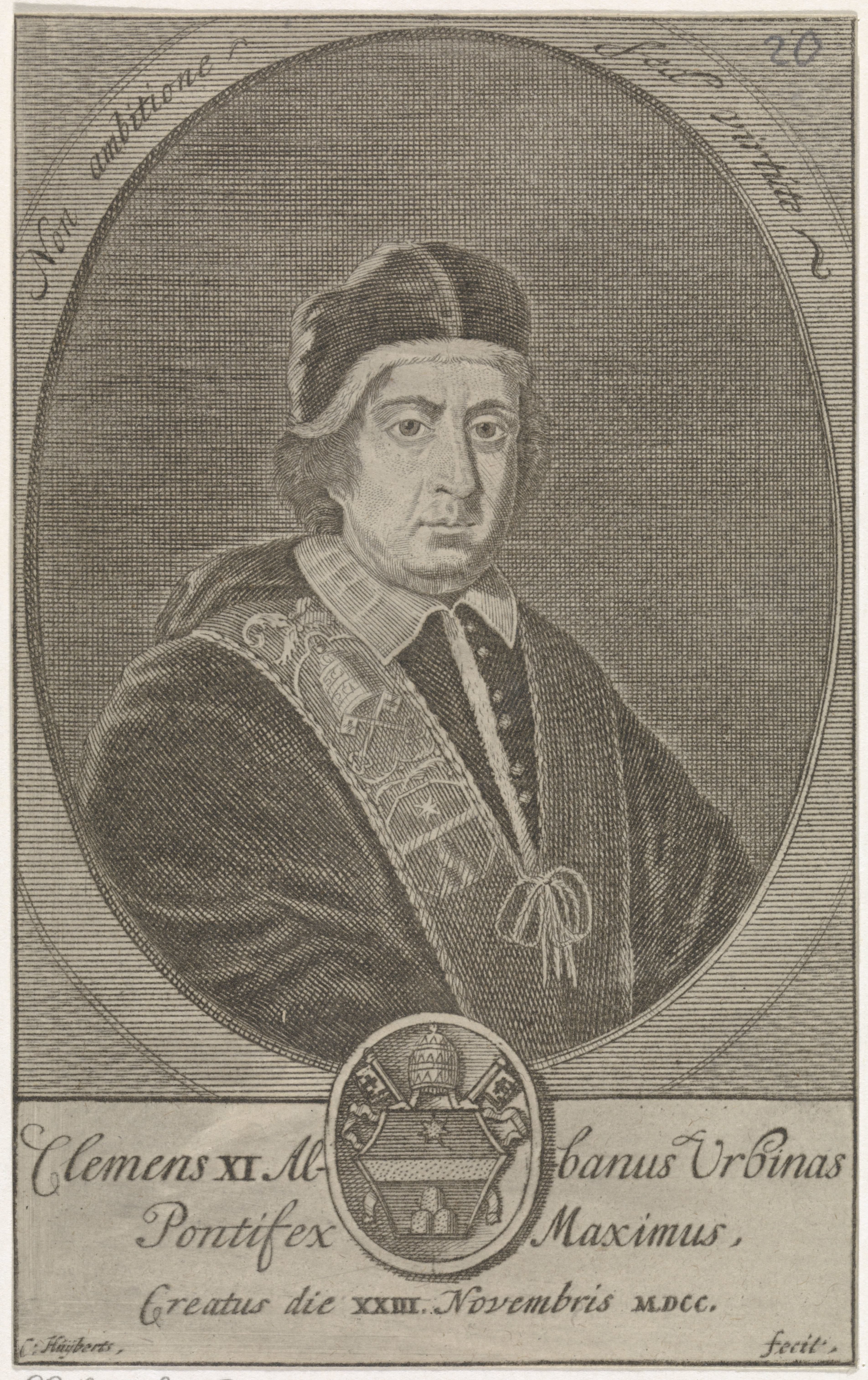 Portret van paus Clemens XI