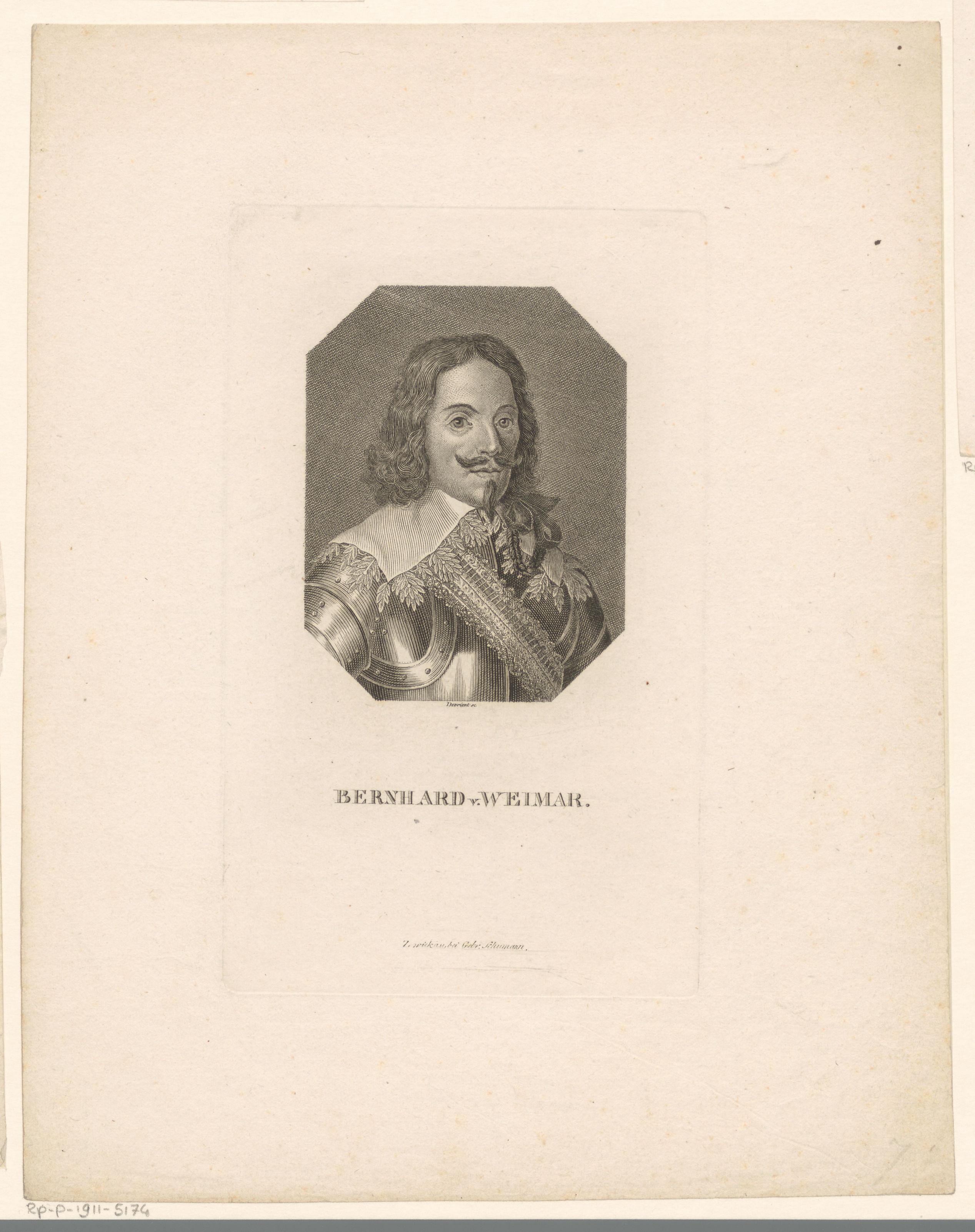 Portret van Bernard von Saksen-Weimar