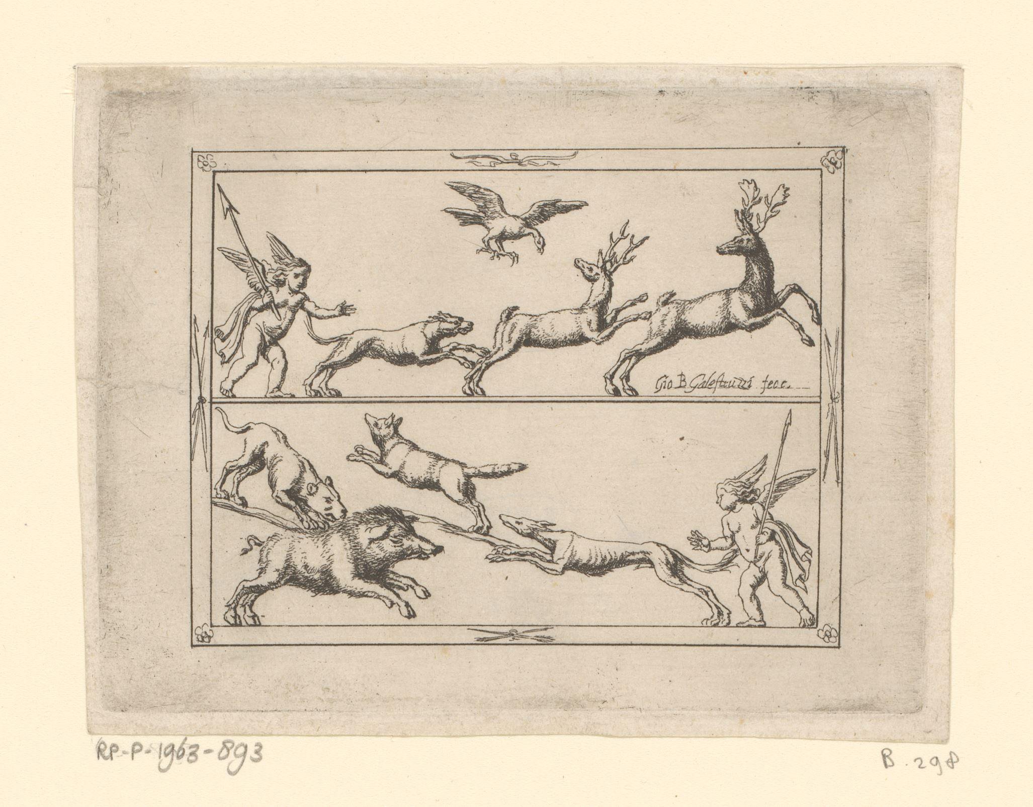 Putti op jacht