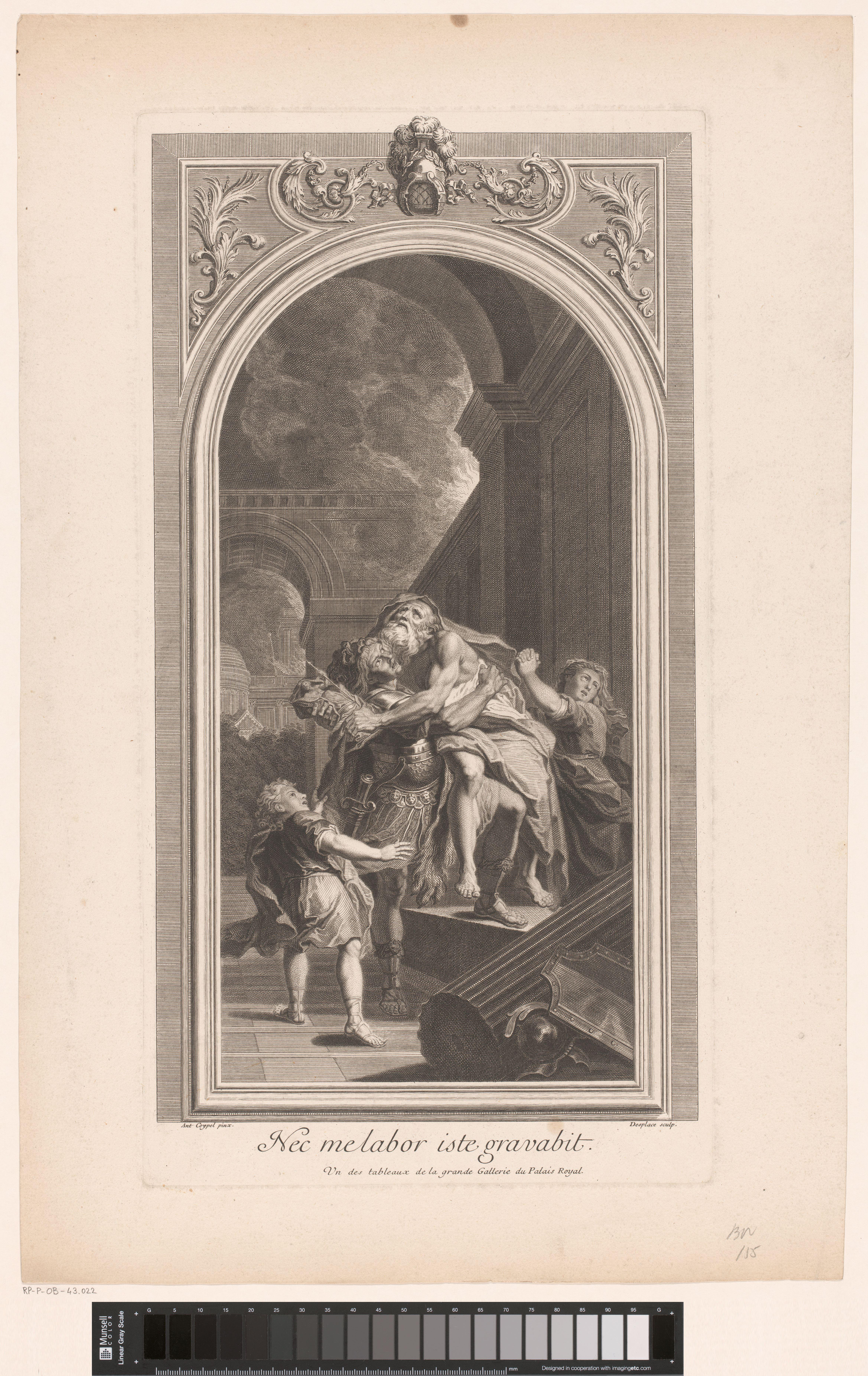 Aeneas en zijn familie vluchten uit Troje