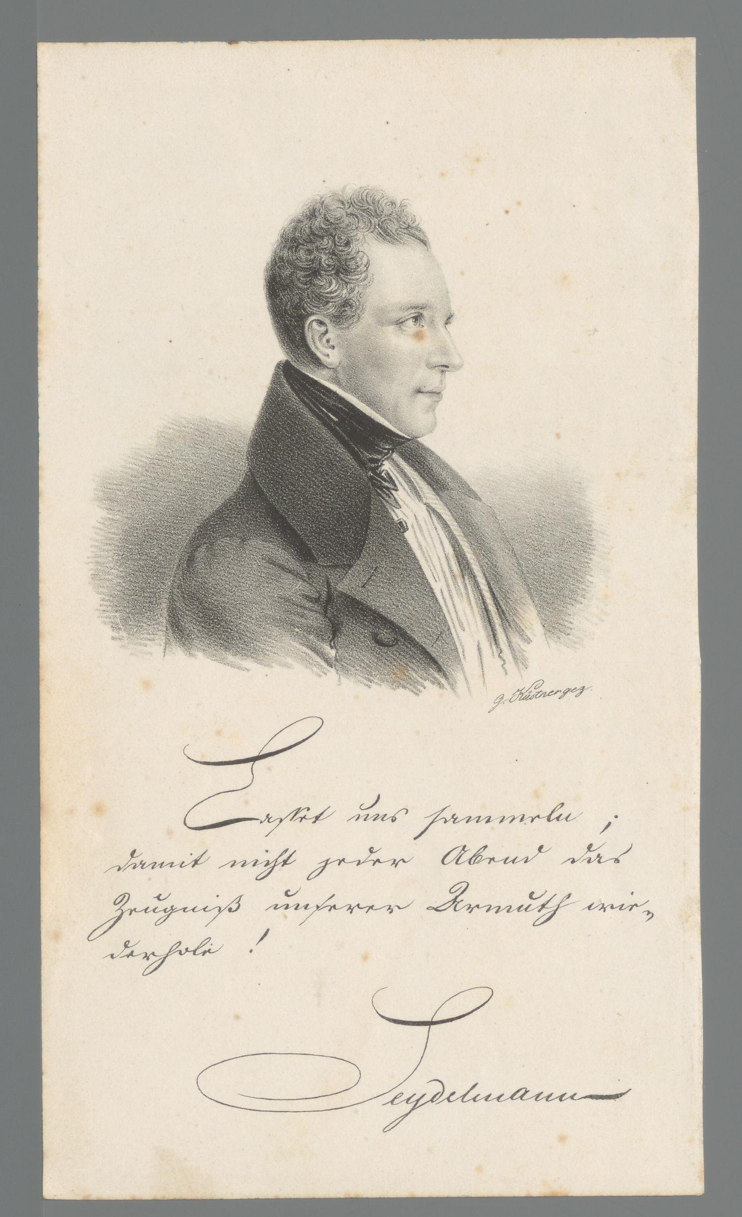 Portret van Karl Seydelmann