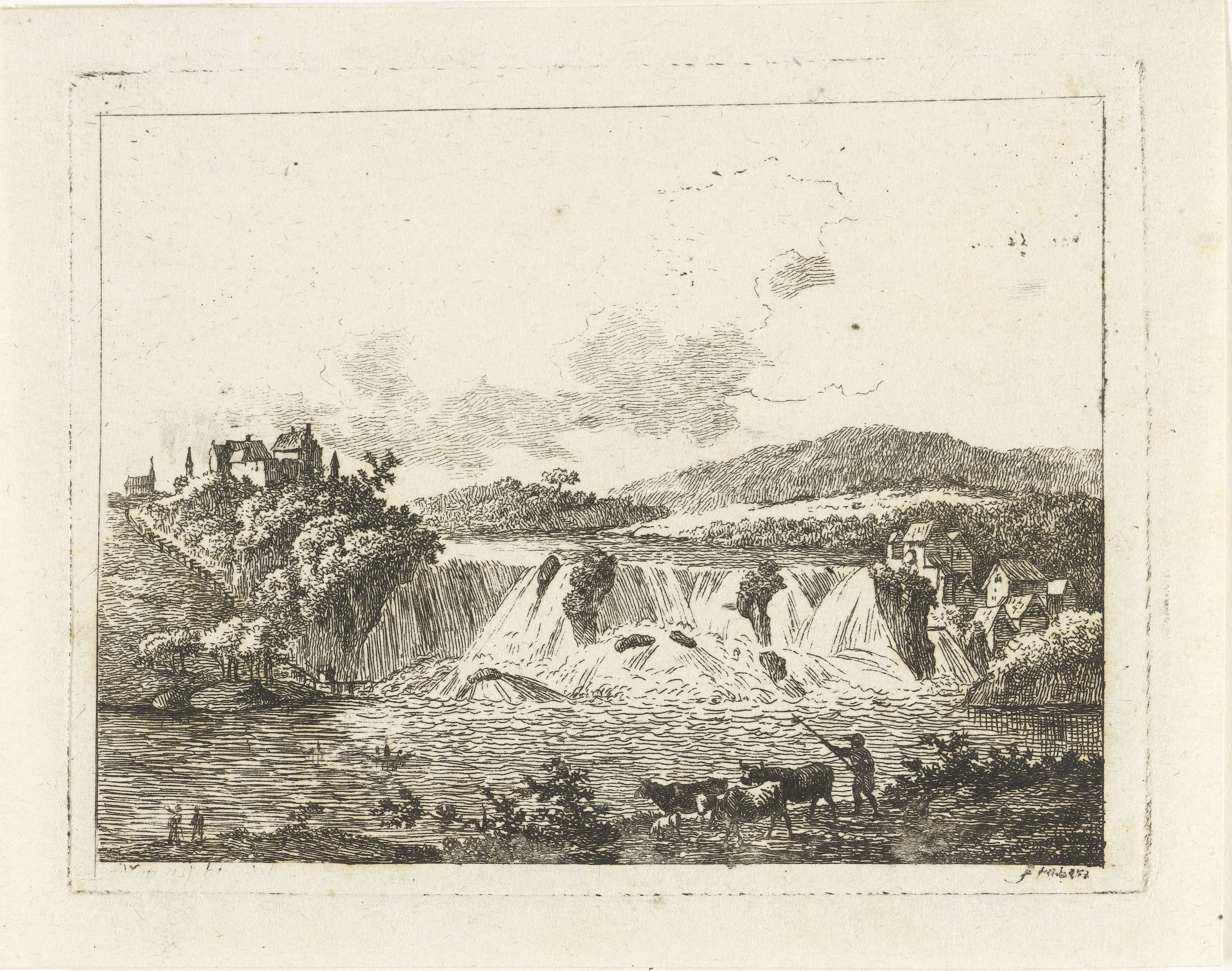 Landschap met waterval