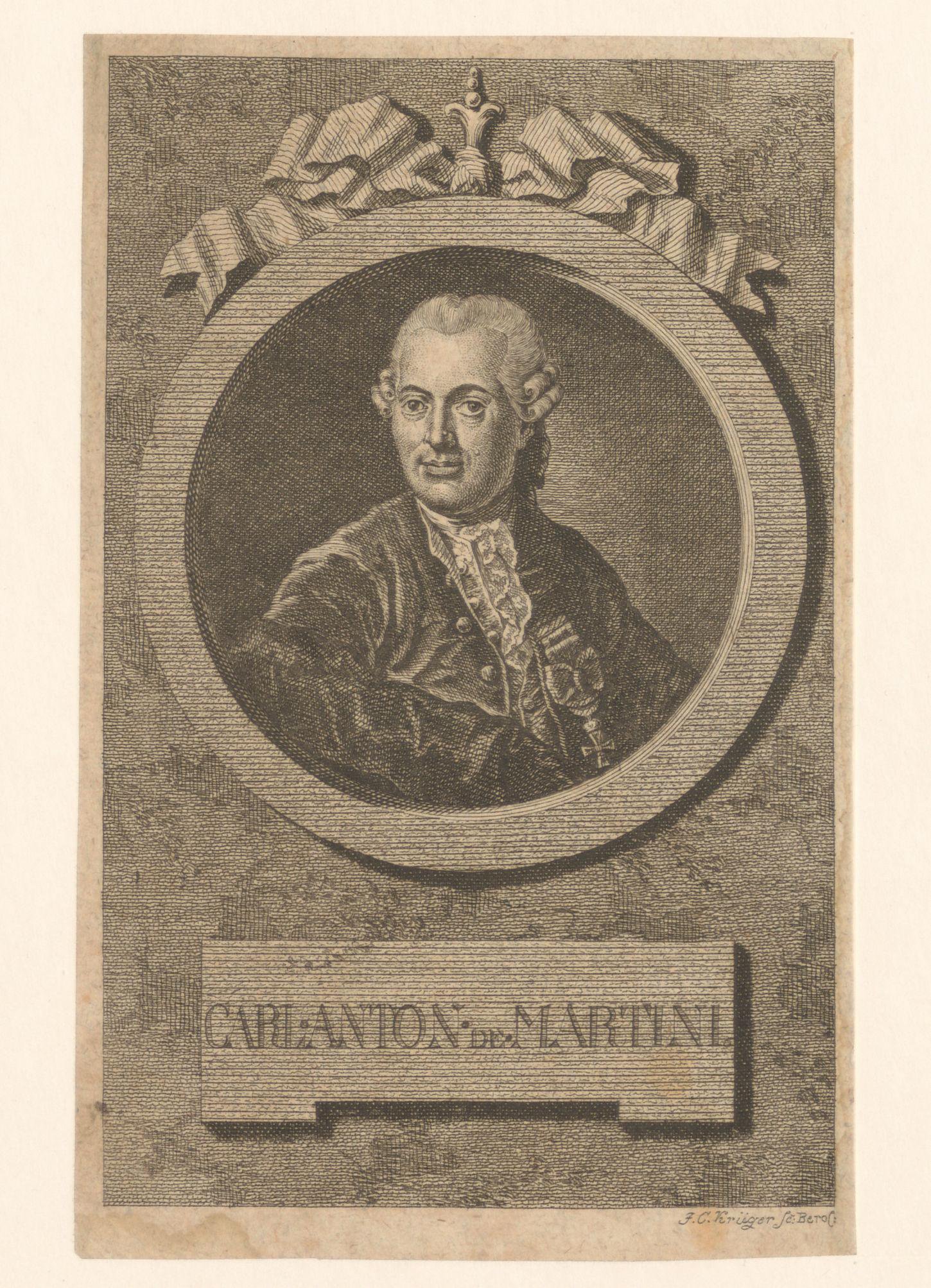 Portret van Karl Anton Martini