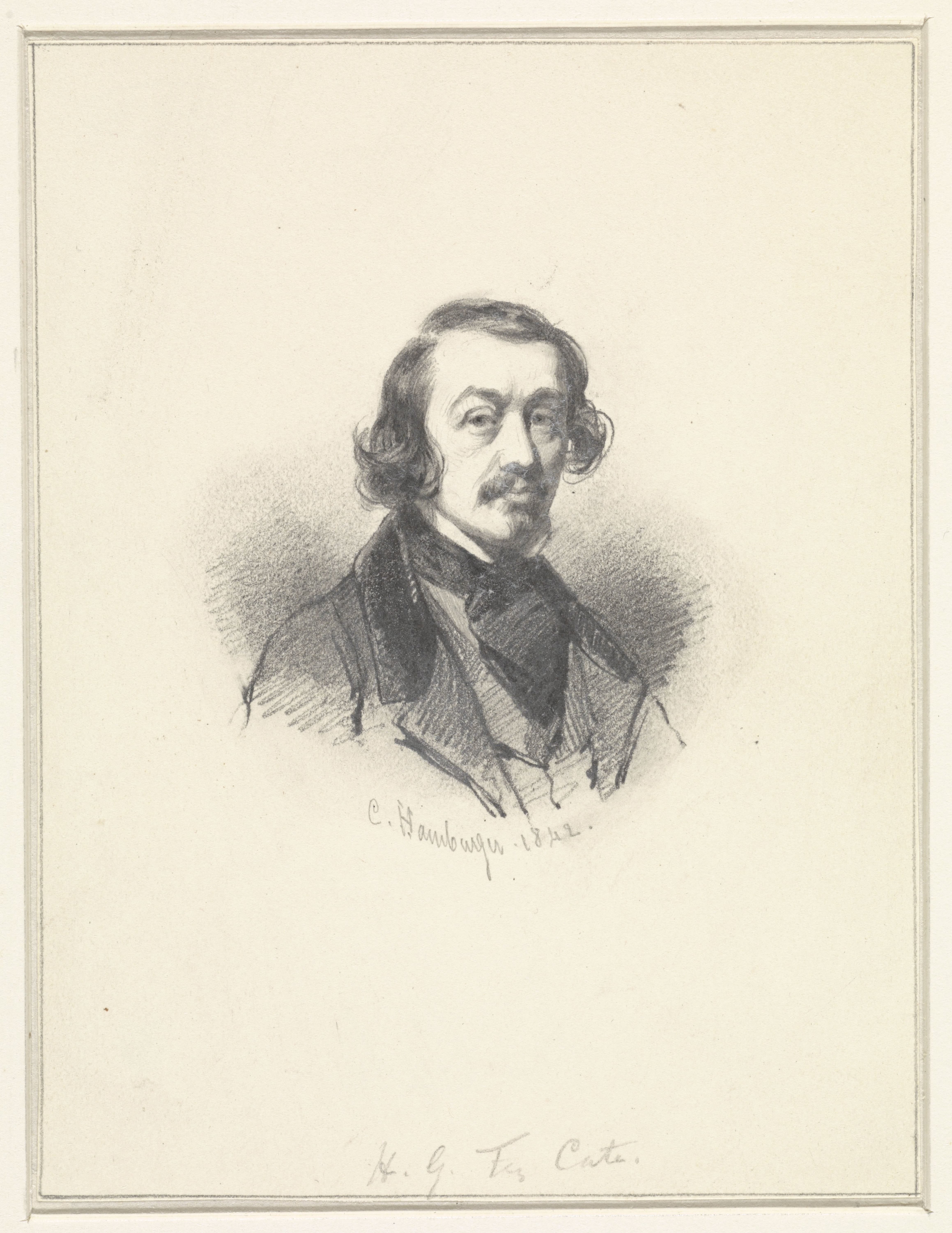 Portret van Hendrik Gerrit ten Cate