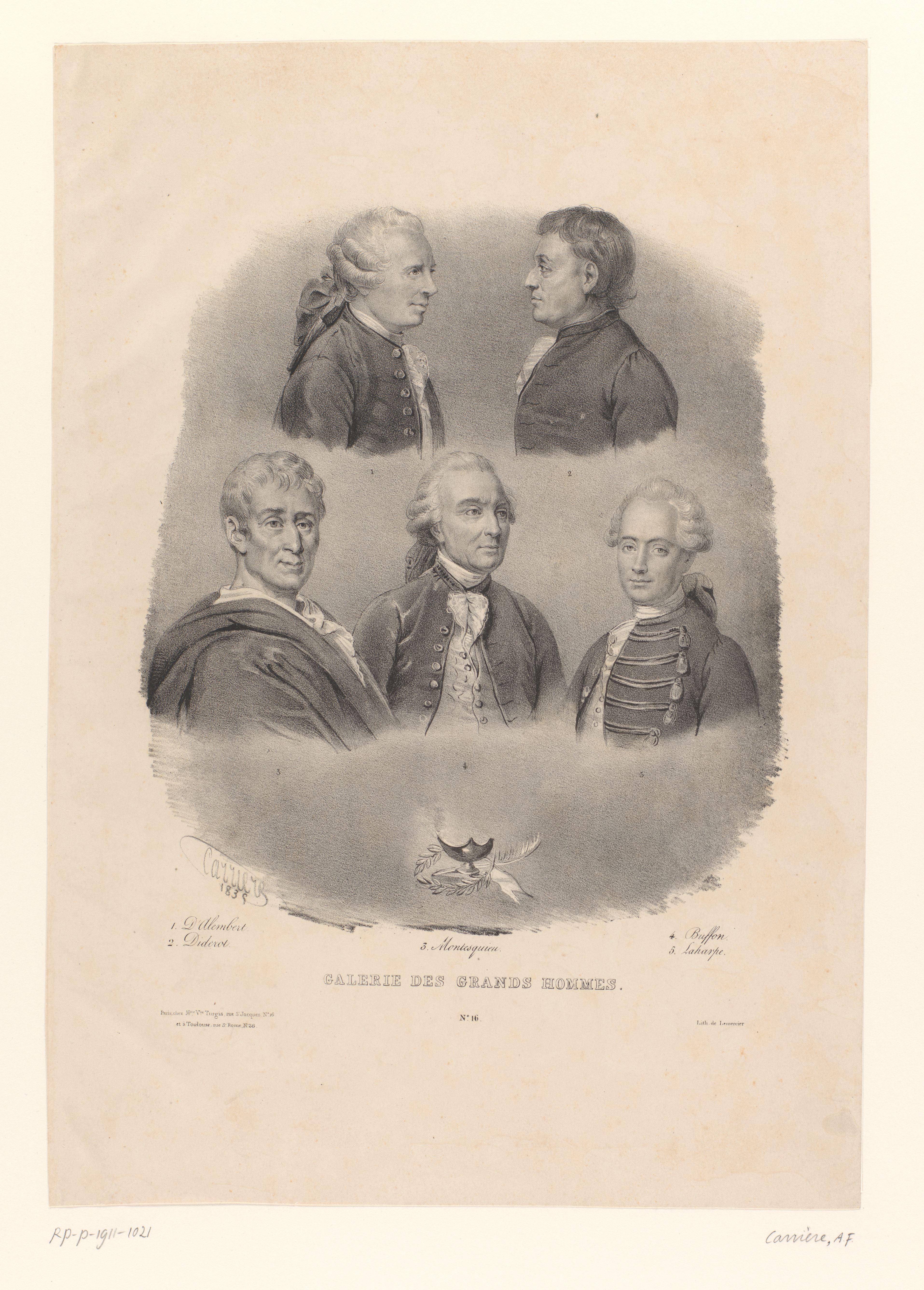 Vijf portretten van schrijvers