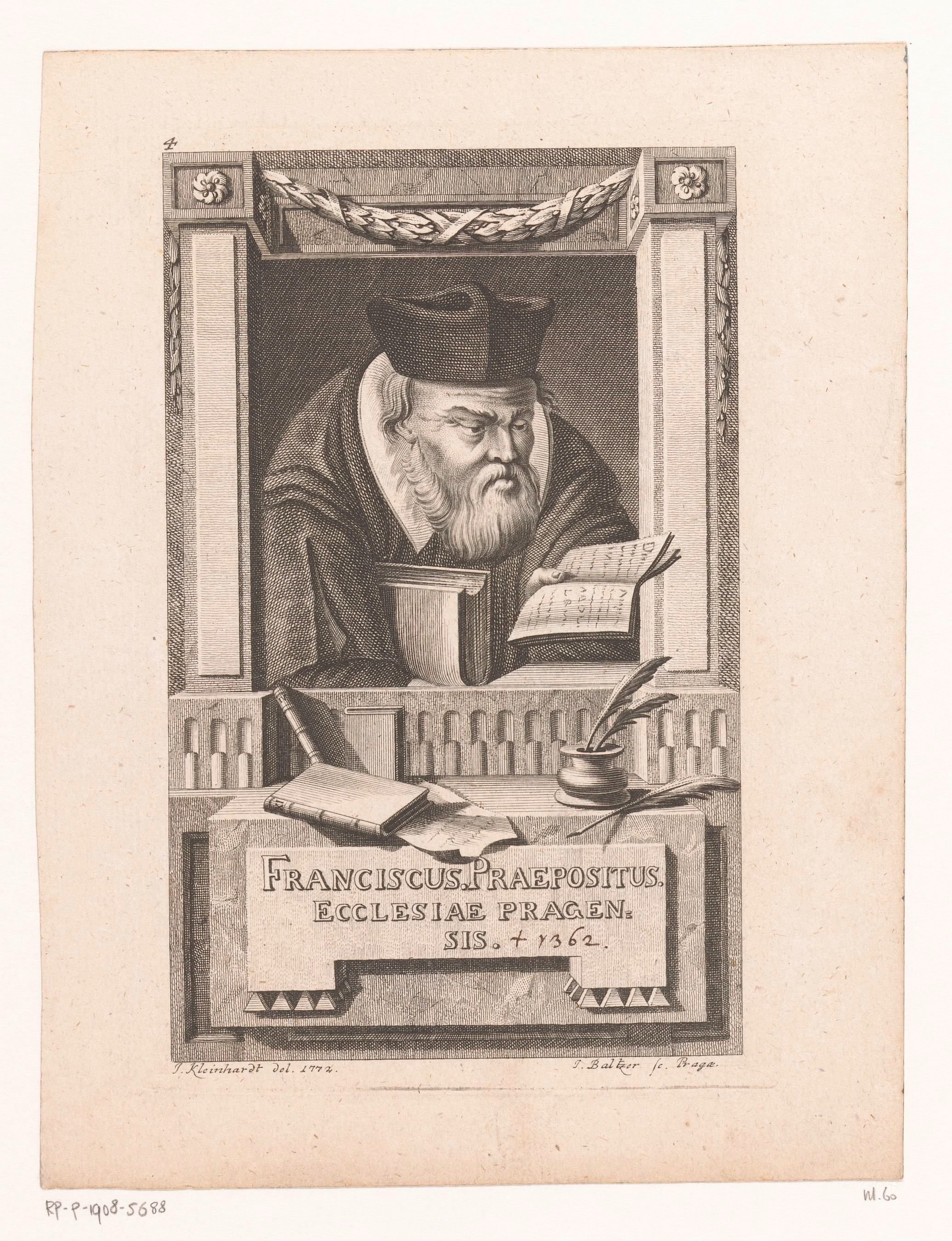 Portret van Frans van Praag