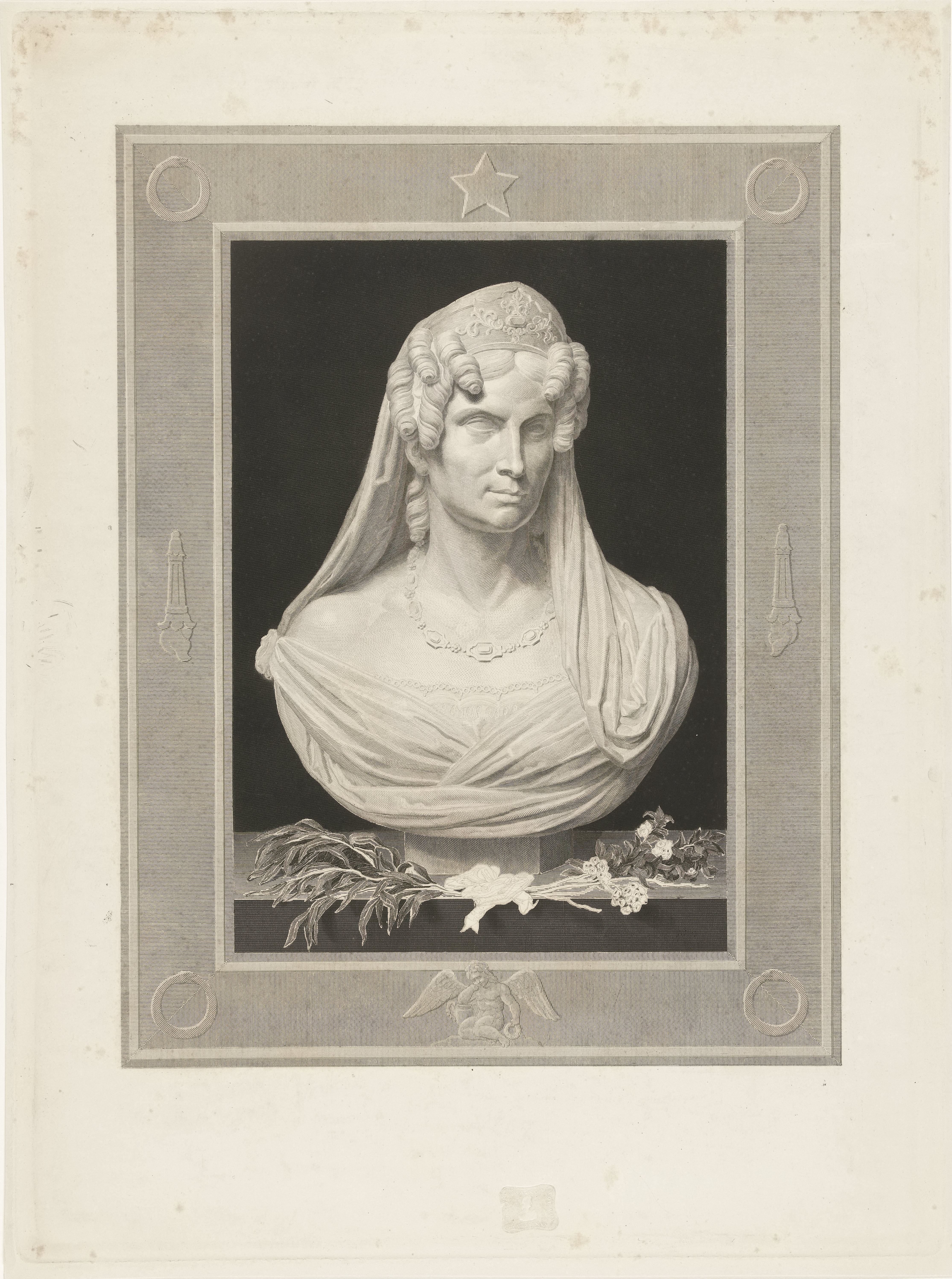 Buste van Wilhelmina van Pruisen