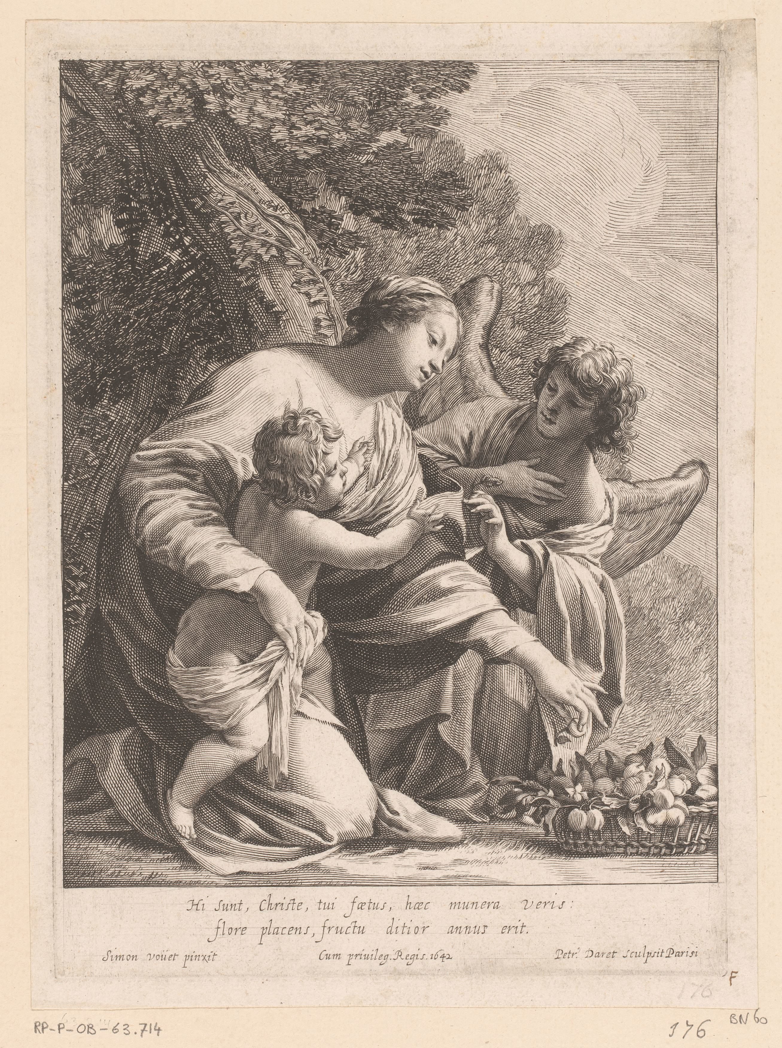Maria met Kind en een engel