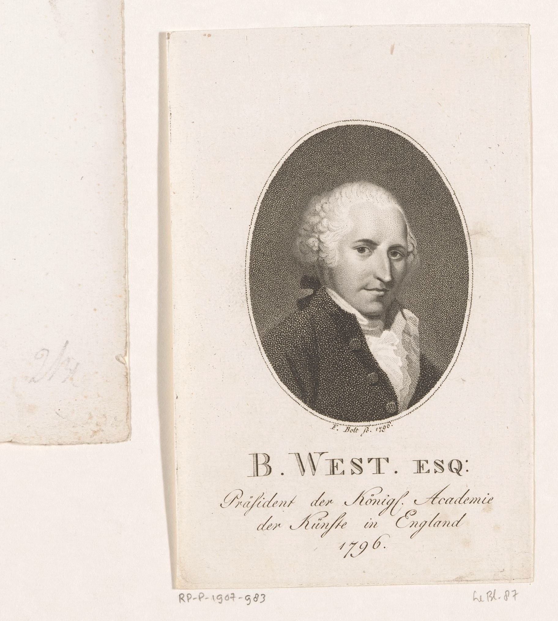 Portret van Benjamin West