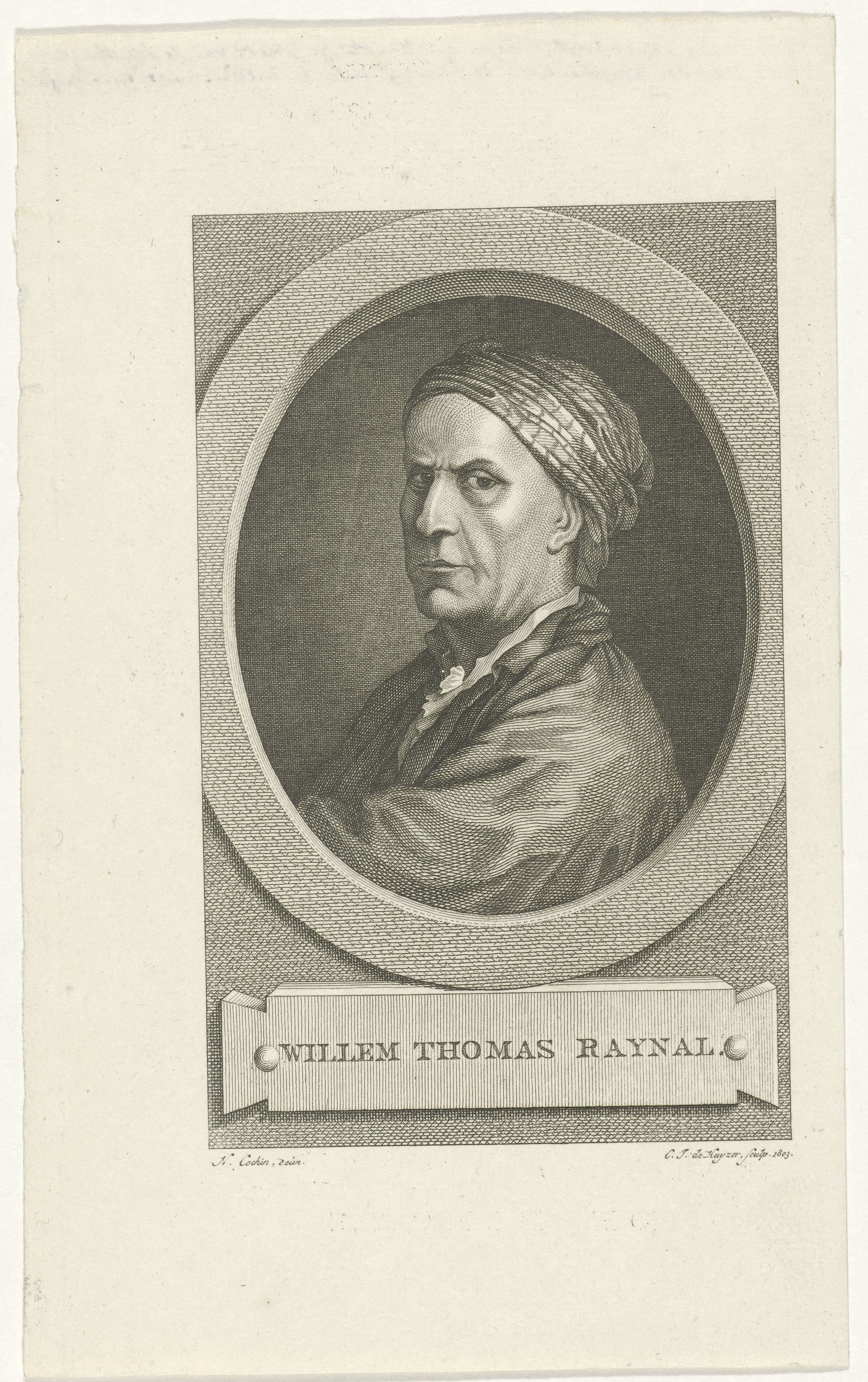 Portret van Guillaume-Thomas François Raynal