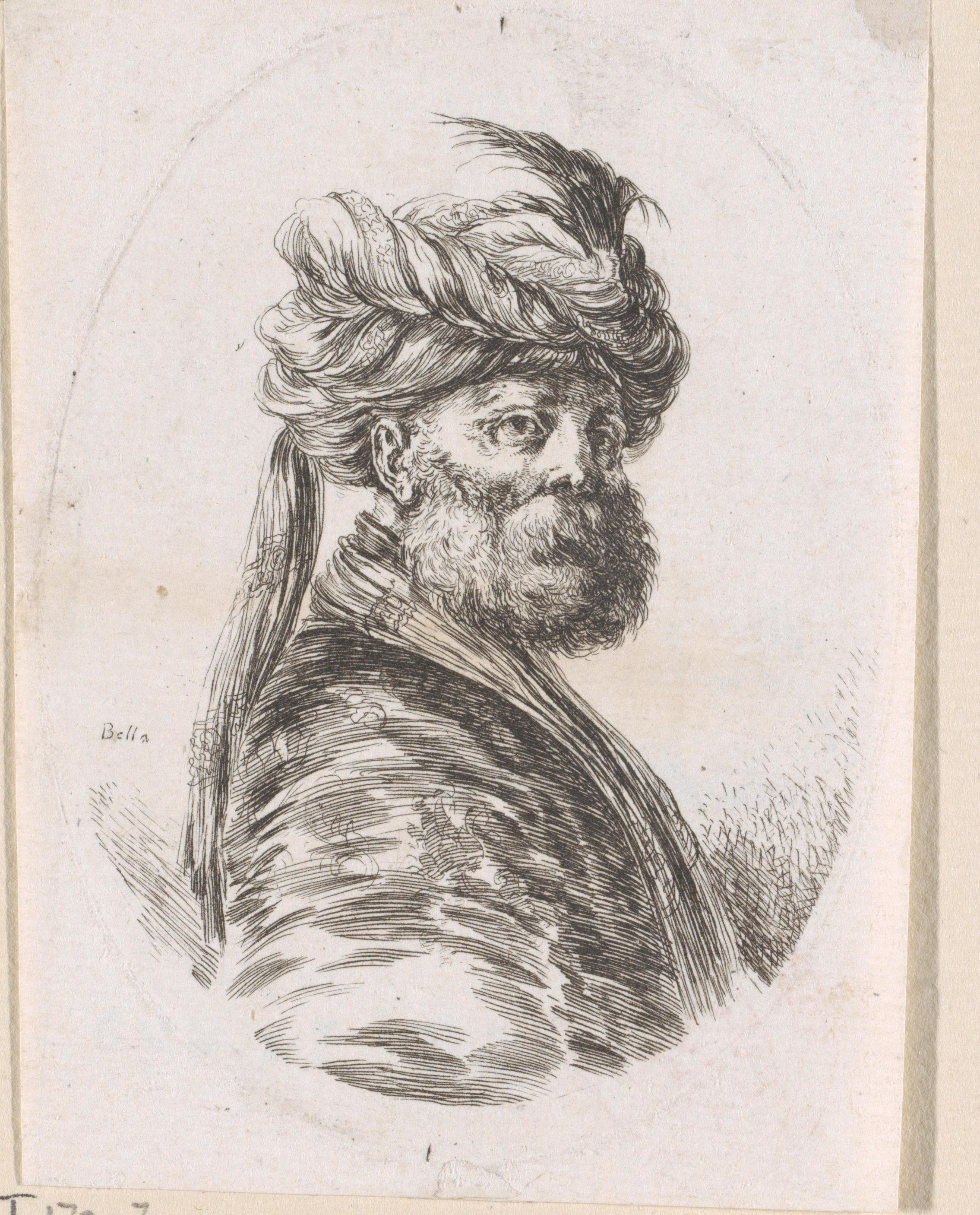 Oude Turkse man met tulband en een baard