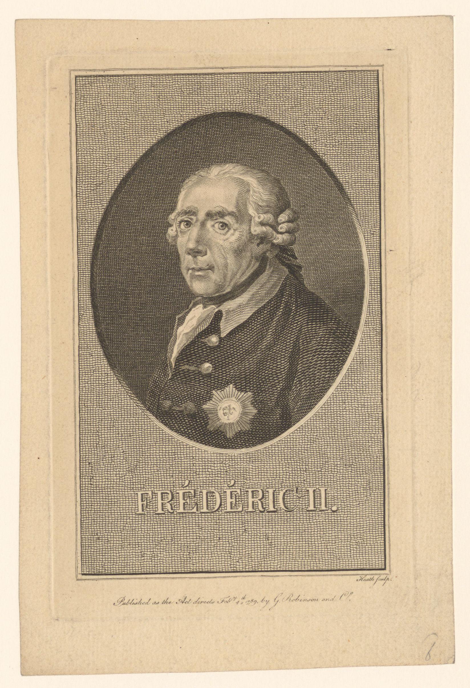 Portret van Frederik de Grote