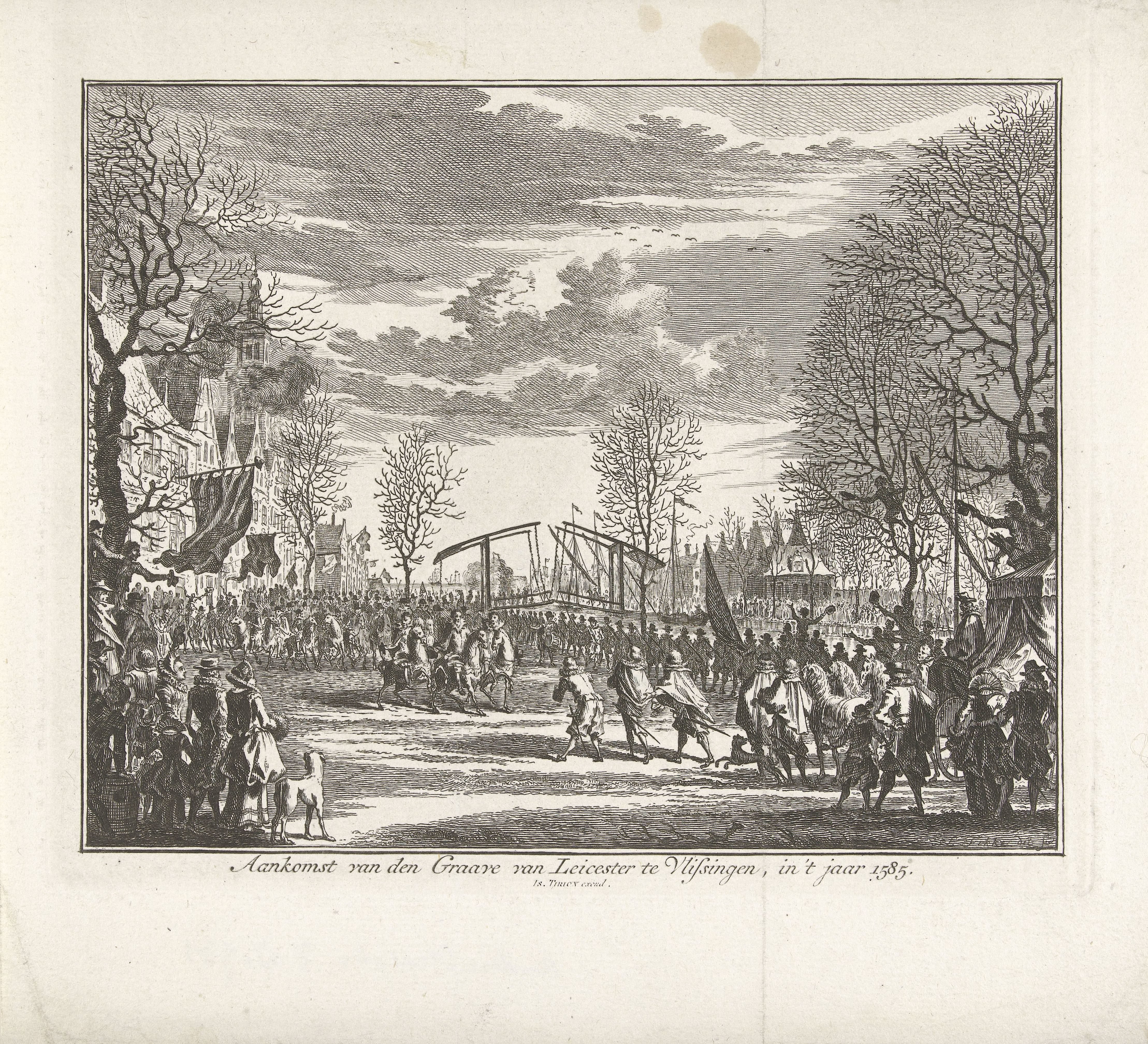 Aankomst van de graaf van Leicester te Vlissingen, 1585