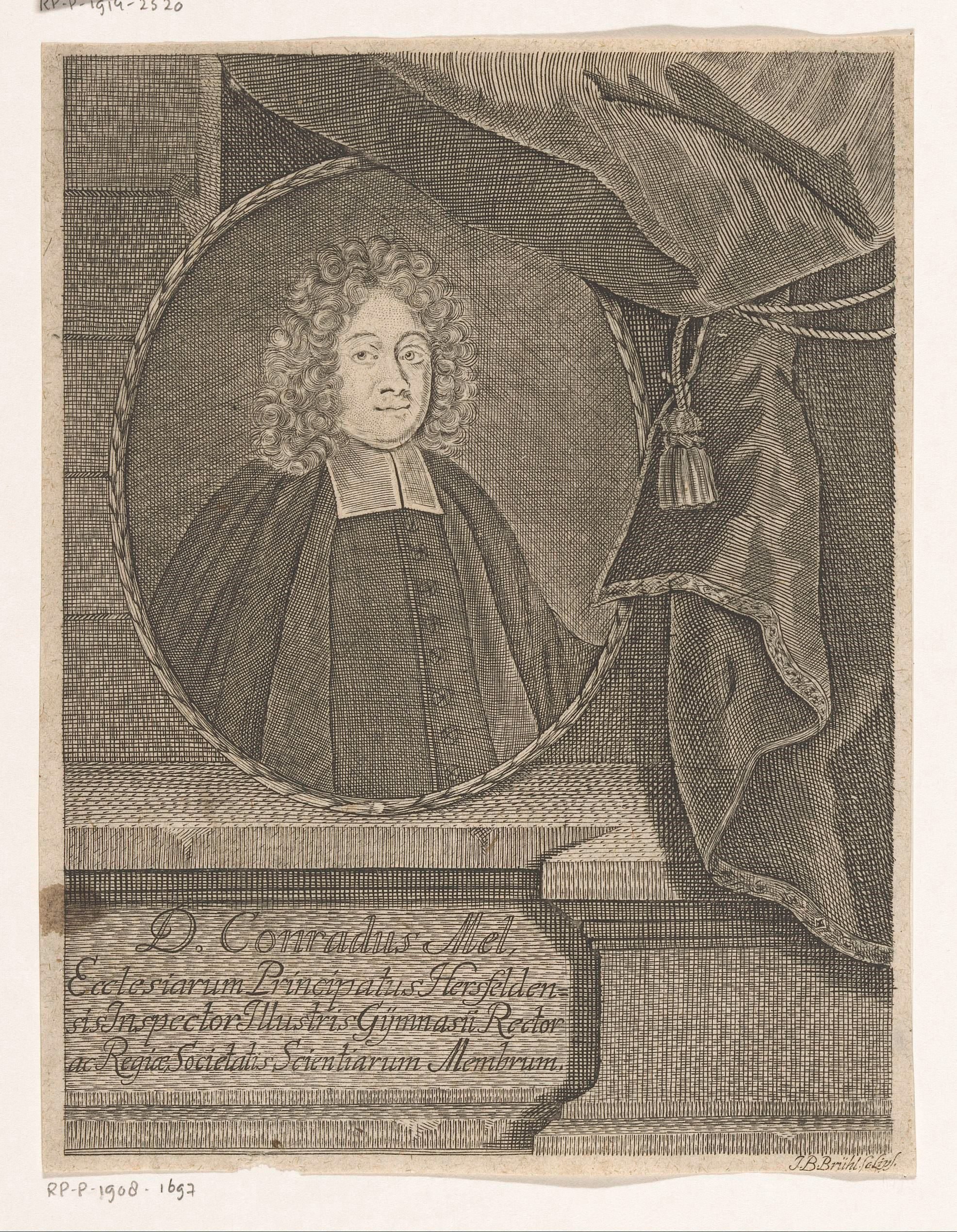 Portret van Conrad Mel