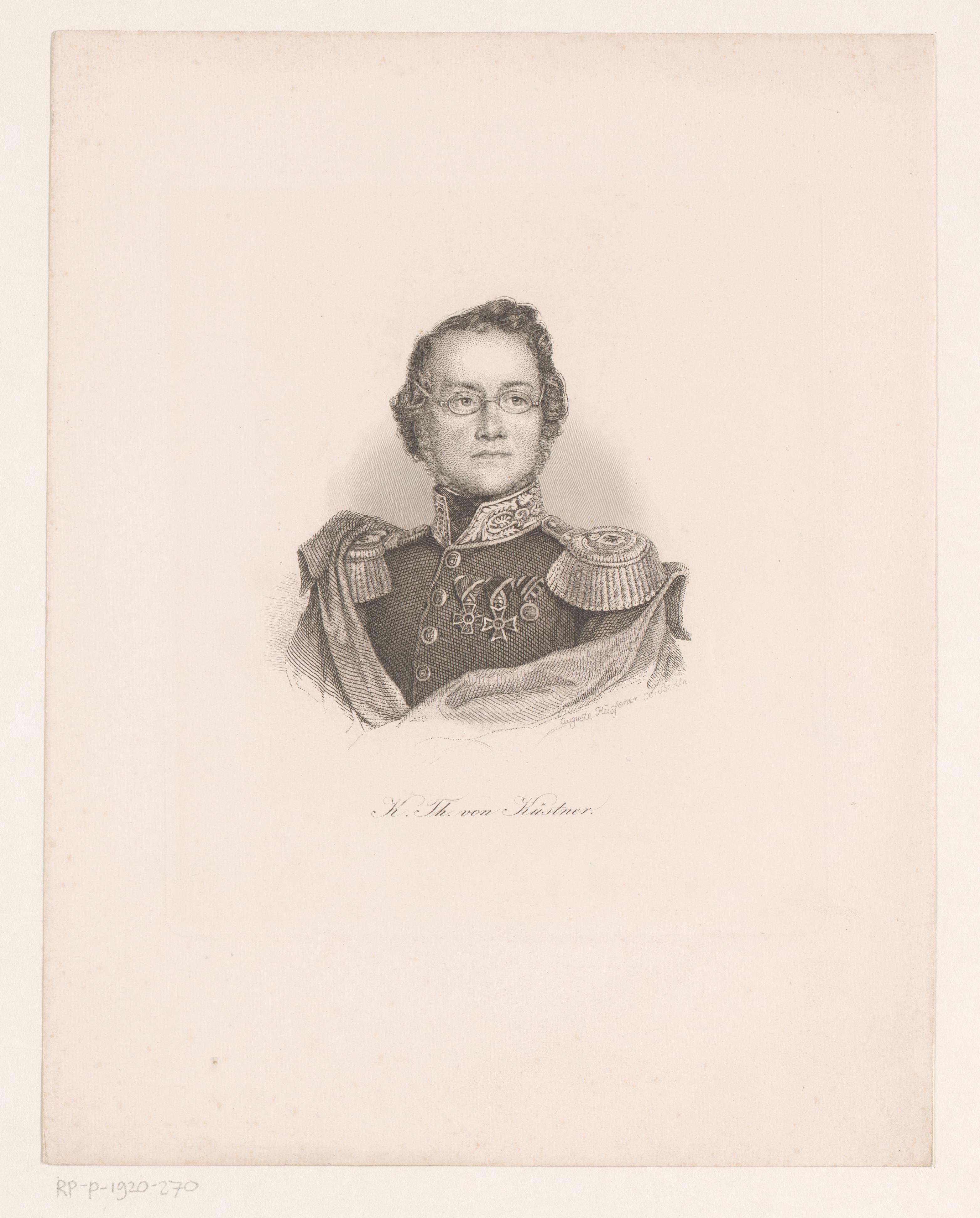 Portret van Carl Theodor Küstner