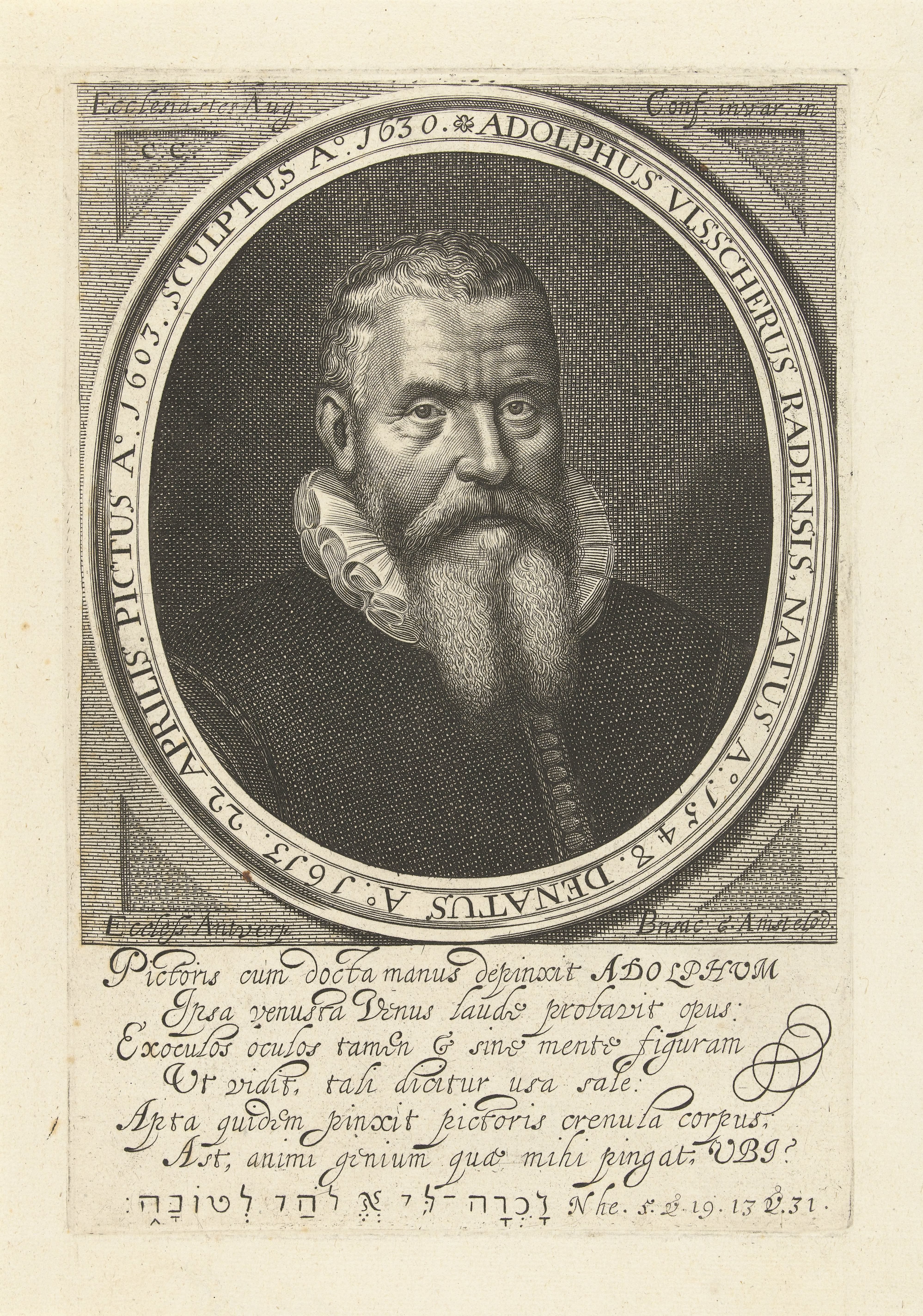 Portret van Adolf Visscher