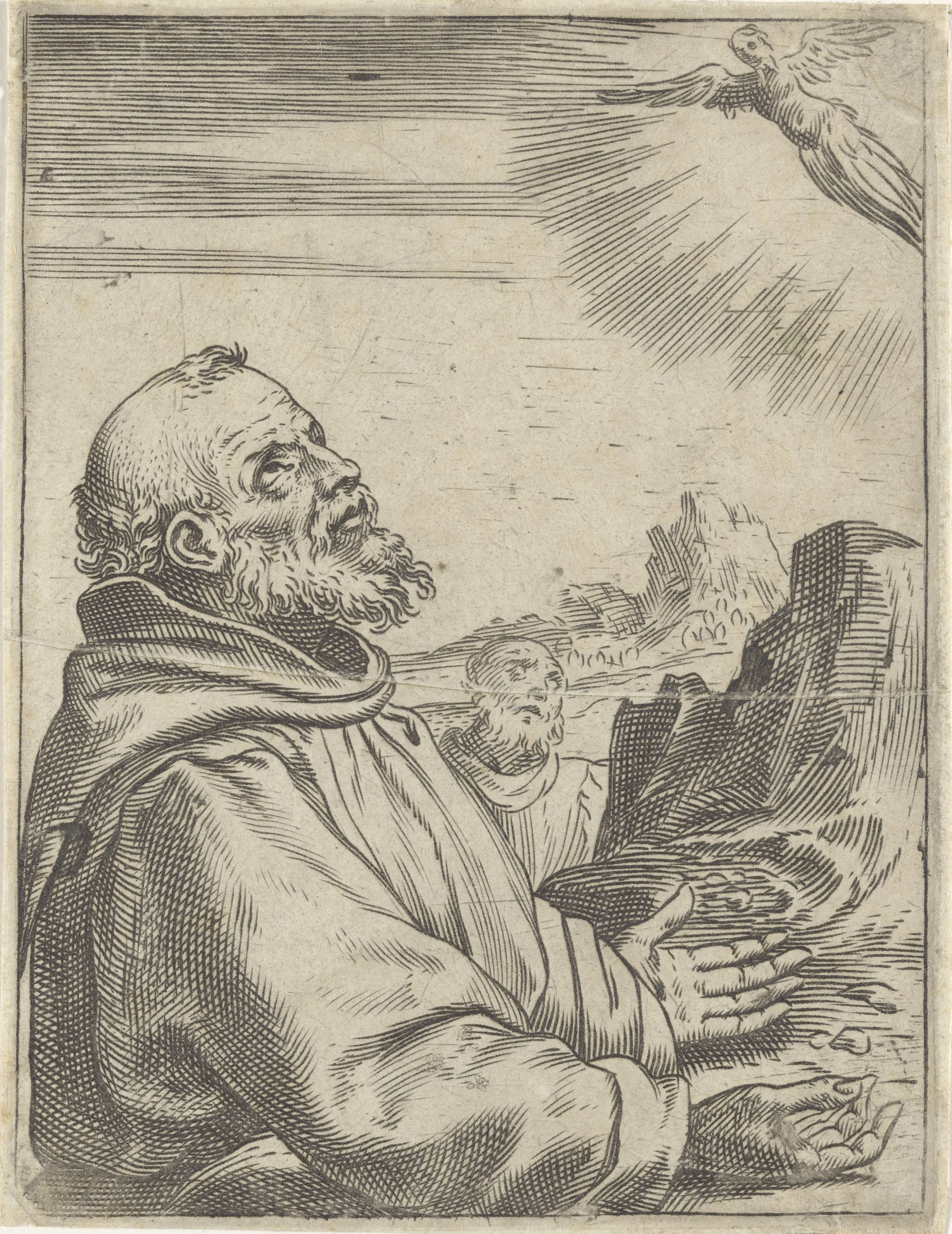 De heilige Franciscus ontvangt de stigmata
