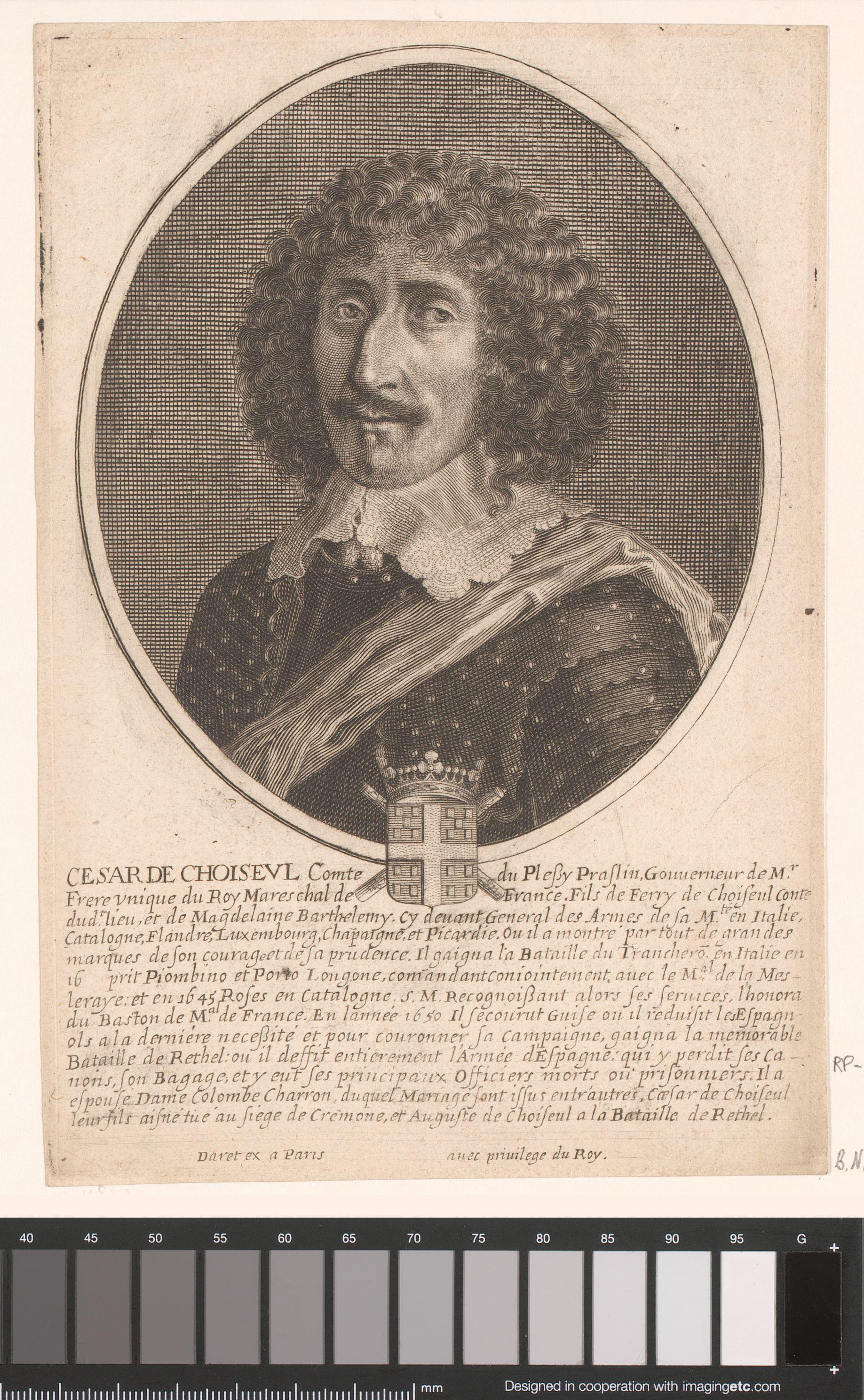 Portret van Louis Charles d'Albert de Luynes