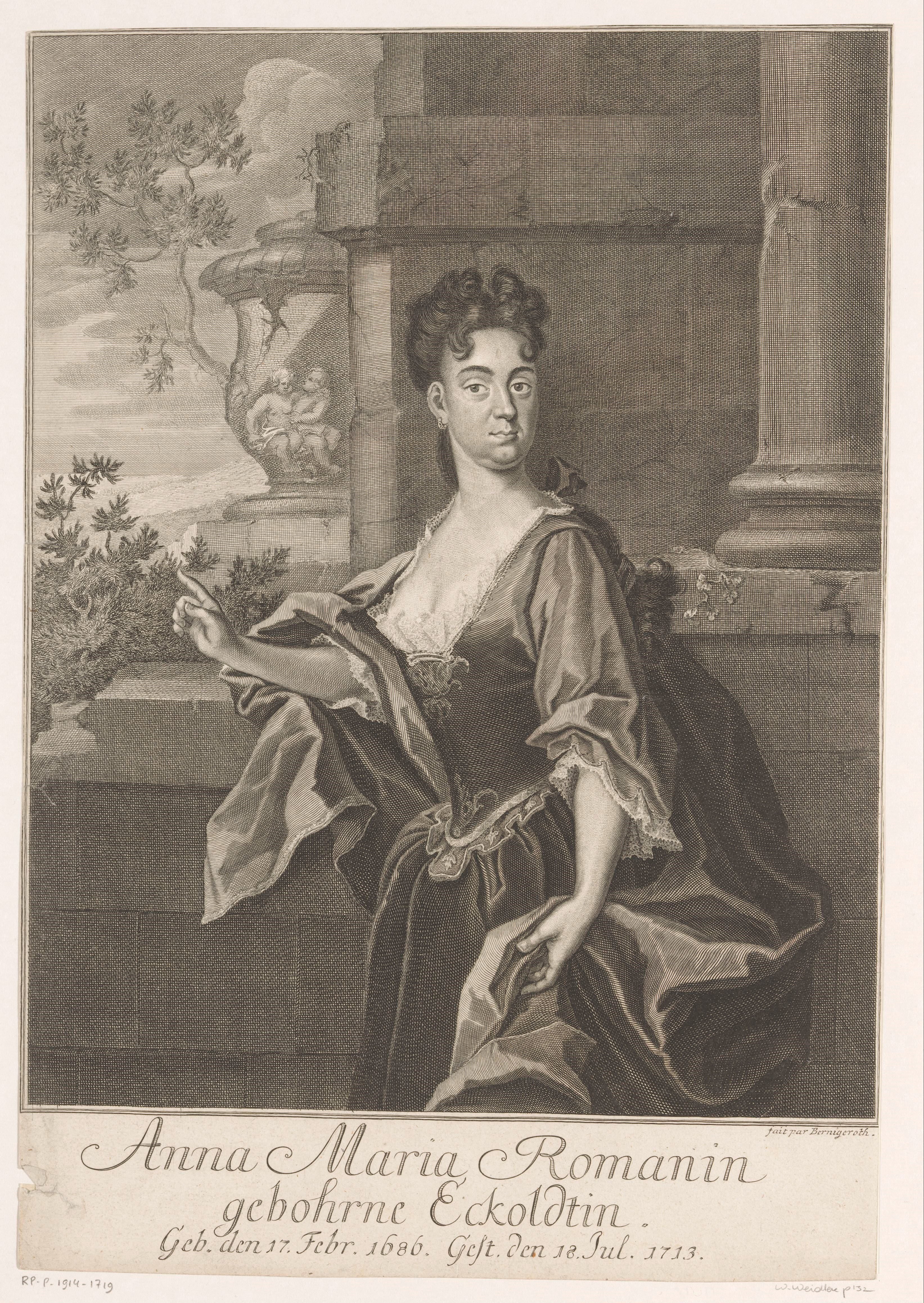 Portret van Anna Maria Romanus
