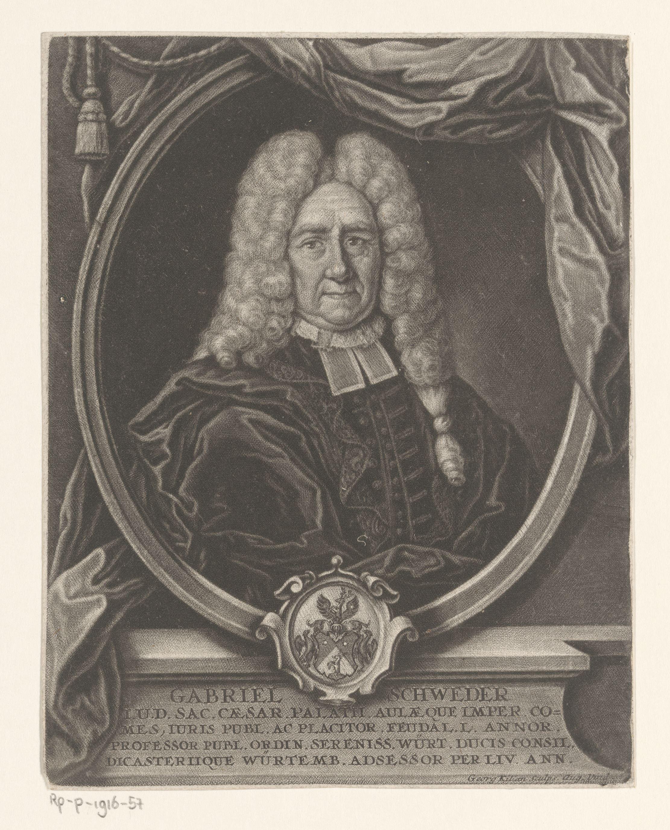 Portret van Gabriel Schweder