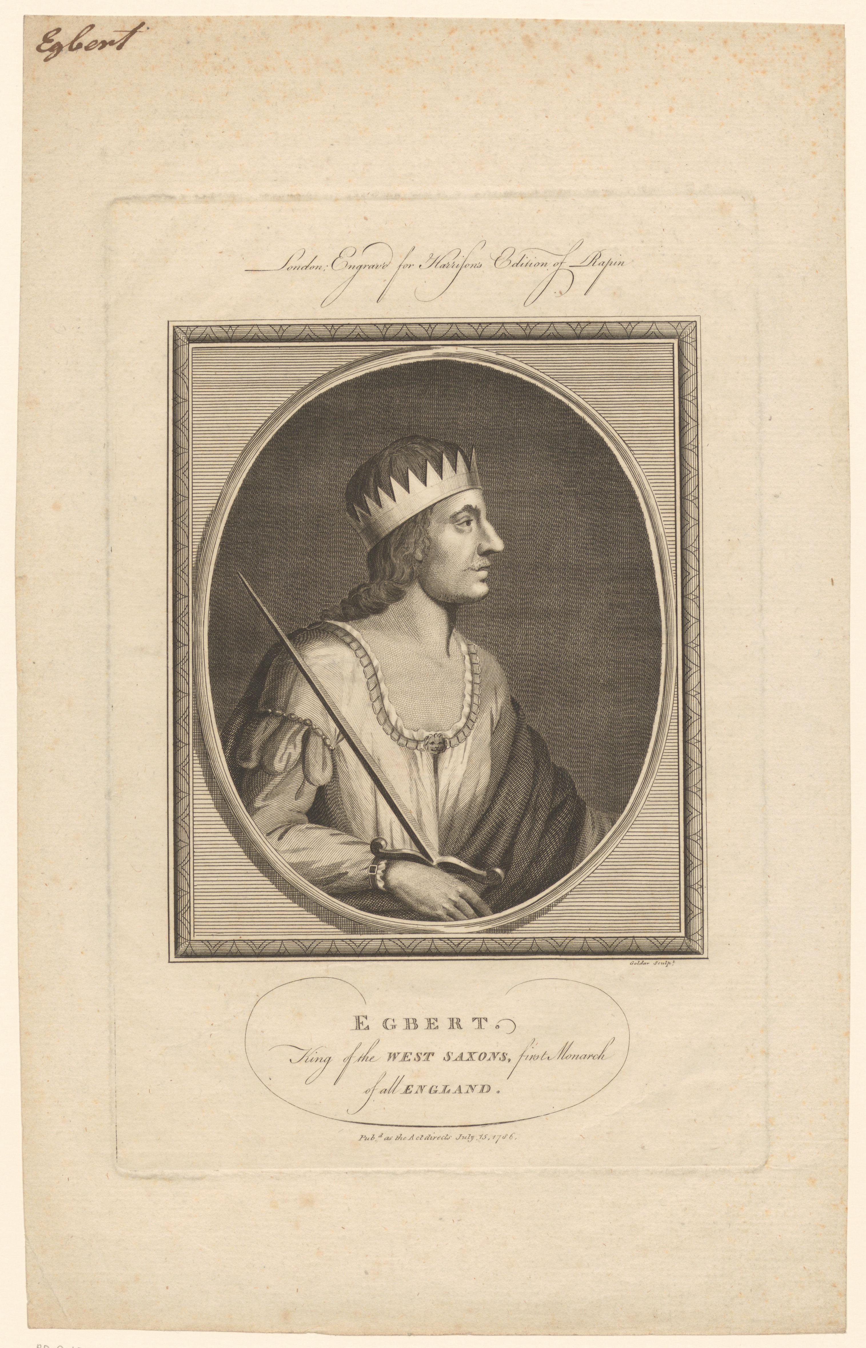 Portret van Egbert, koning van Wessex