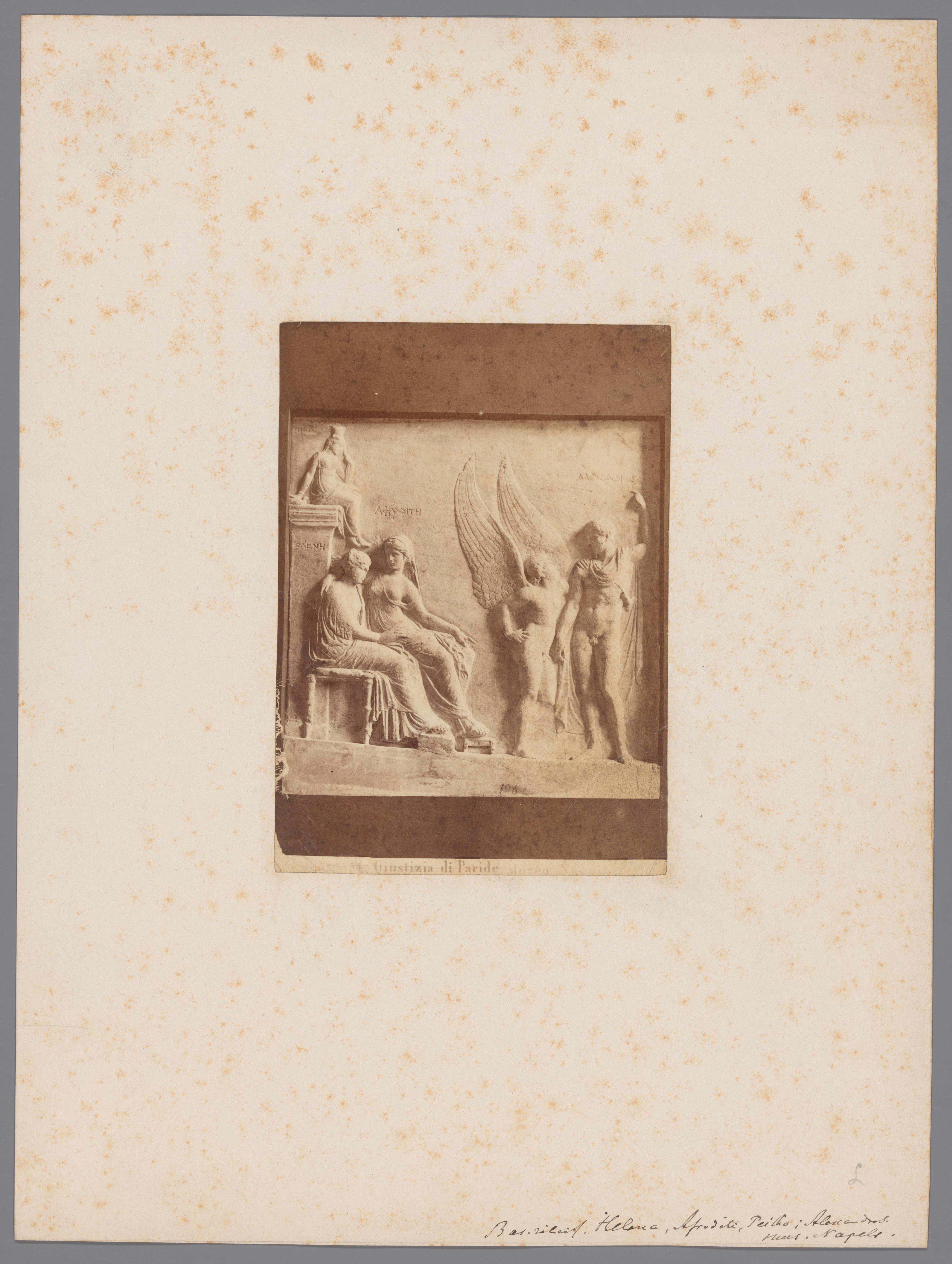 Reliëf van het oordeel van Paris