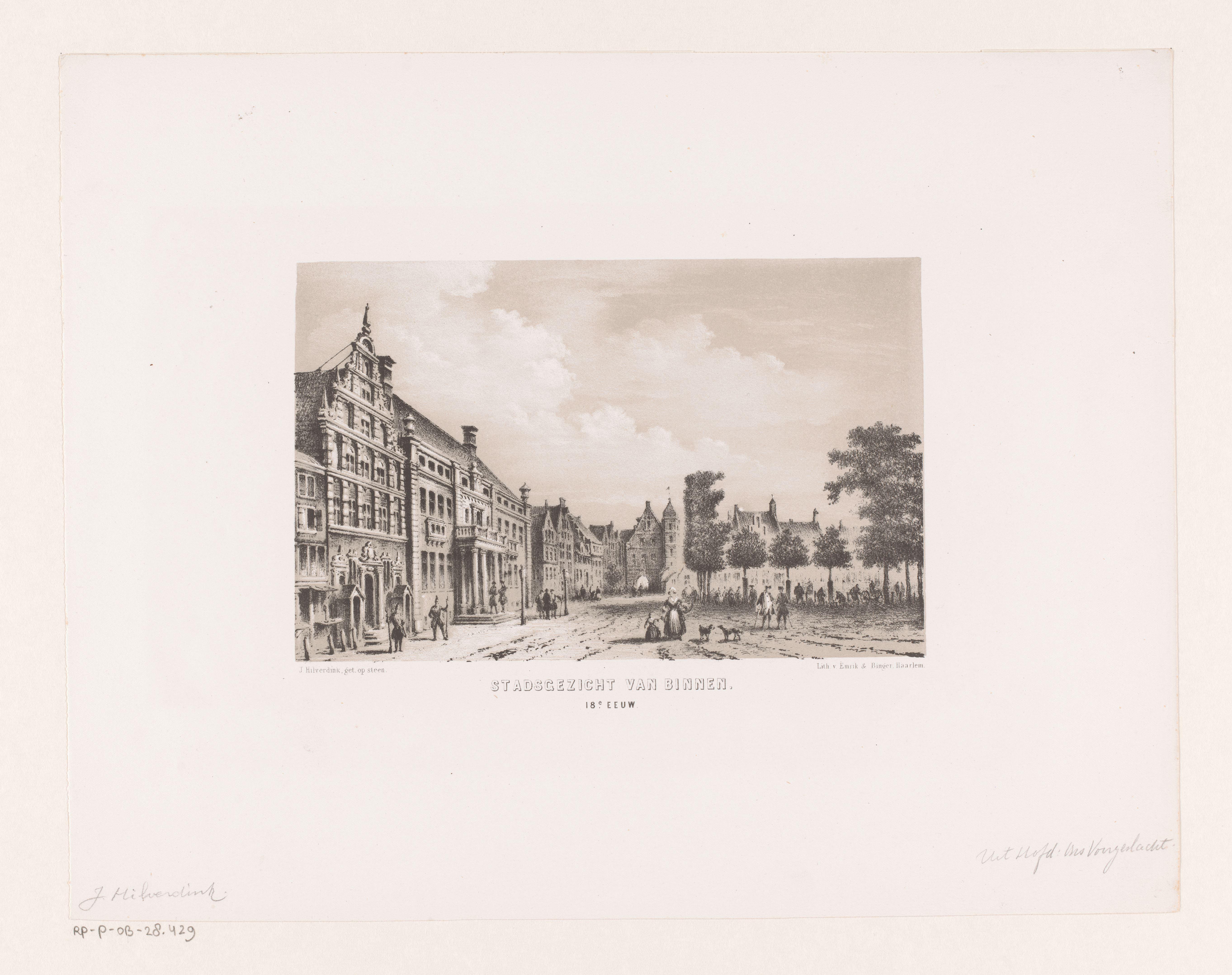 Stadsgezicht in de achttiende eeuw