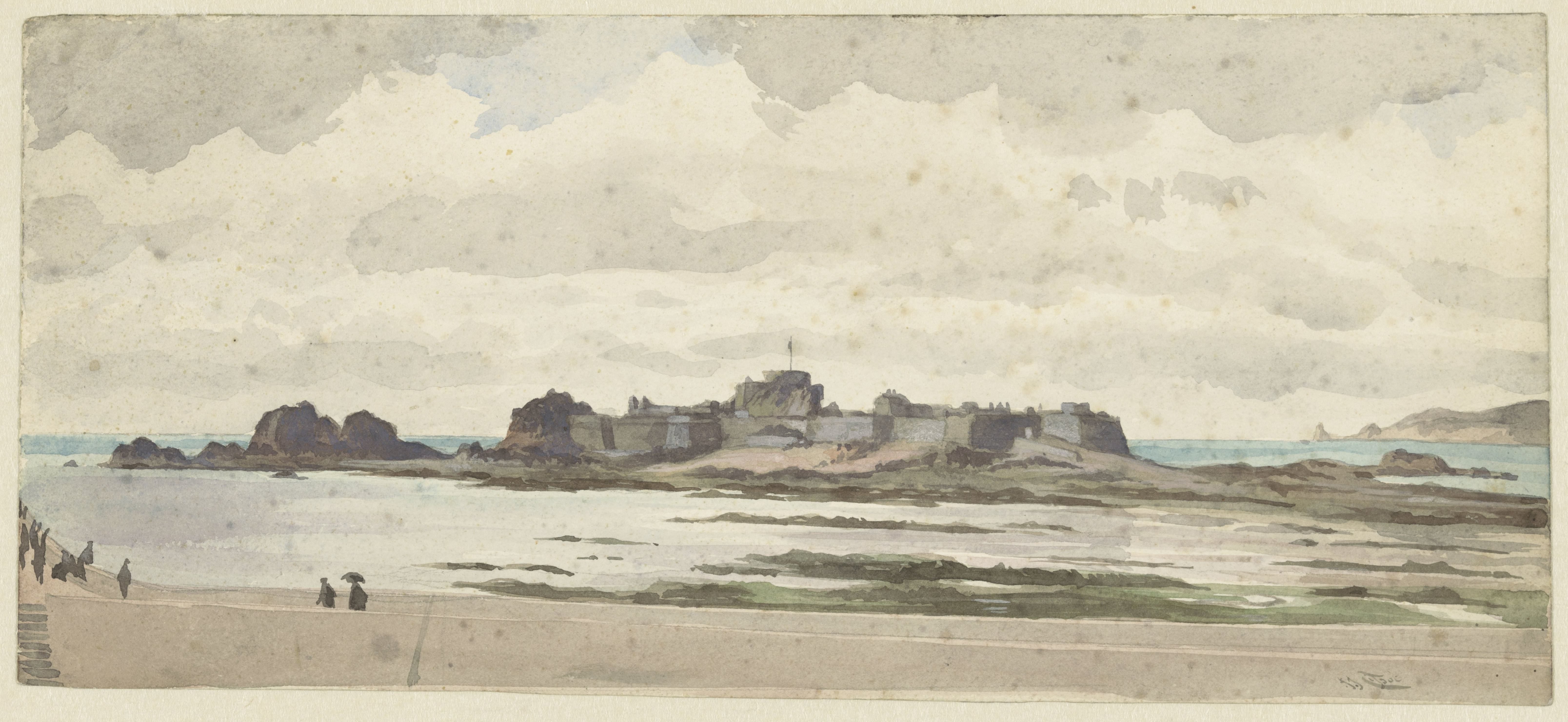 Kasteel of vesting aan de kust