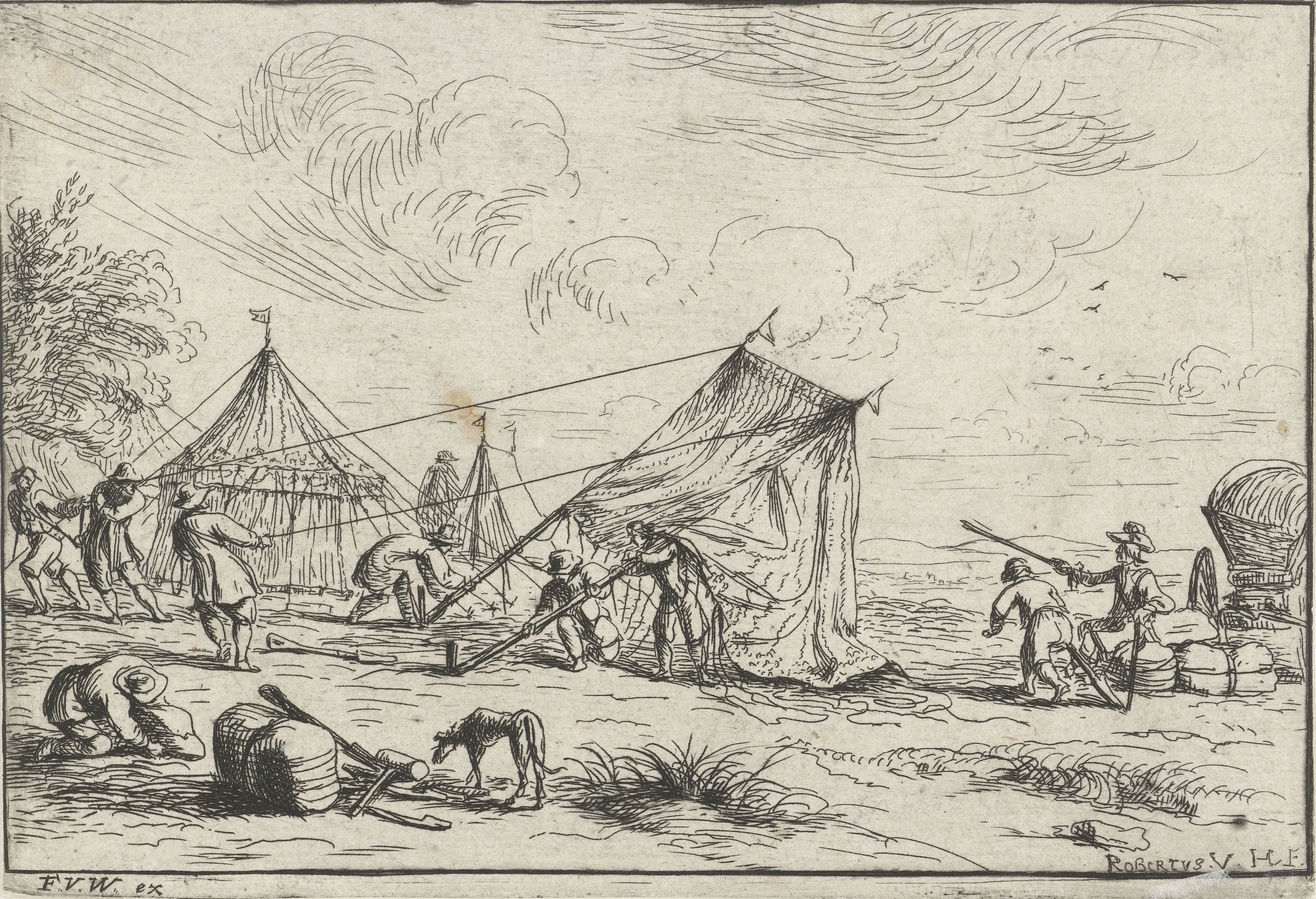 Opzetten van een tent
