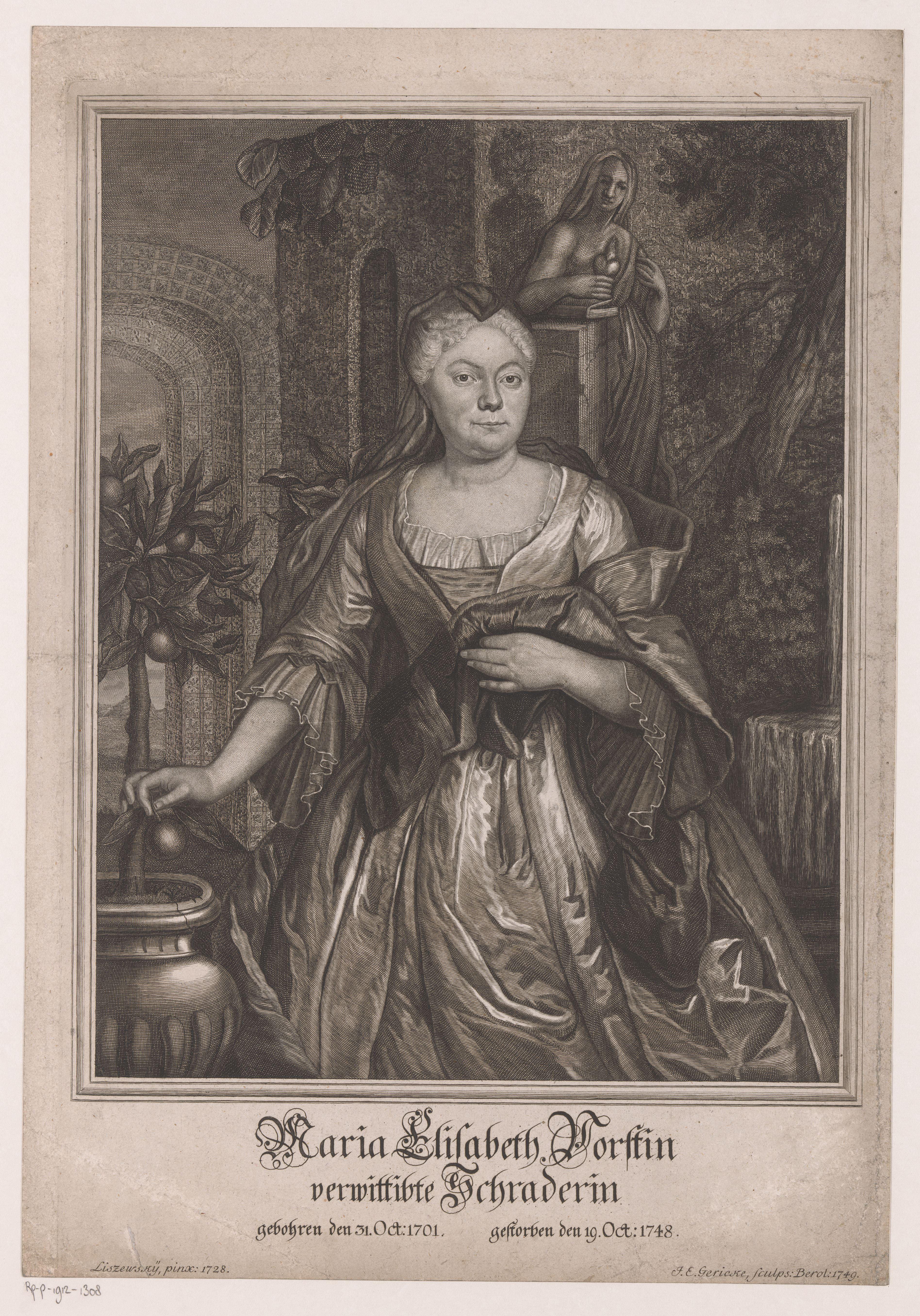 Portret van Maria Elisabeth