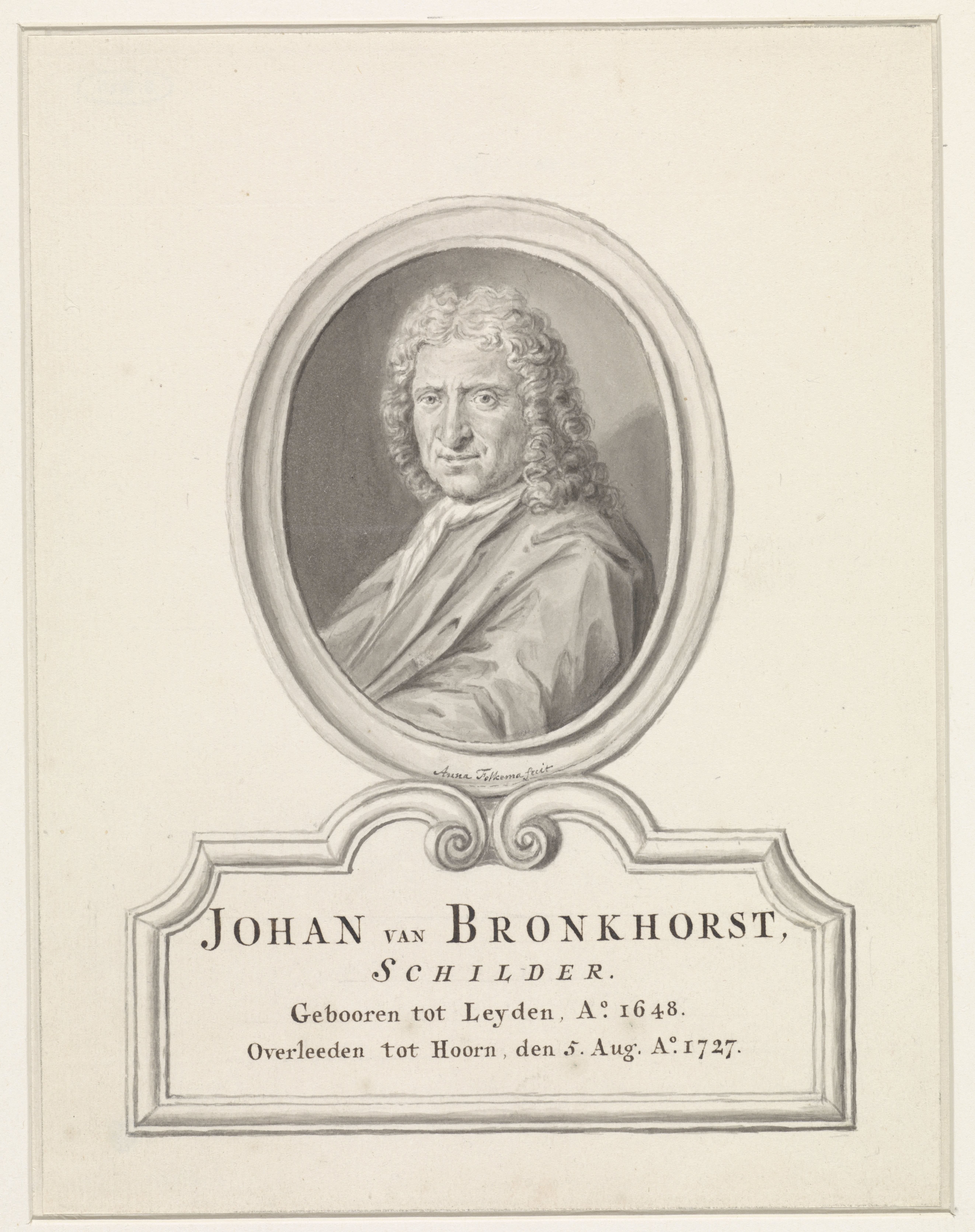 Portret van Johannes Bronkhorst