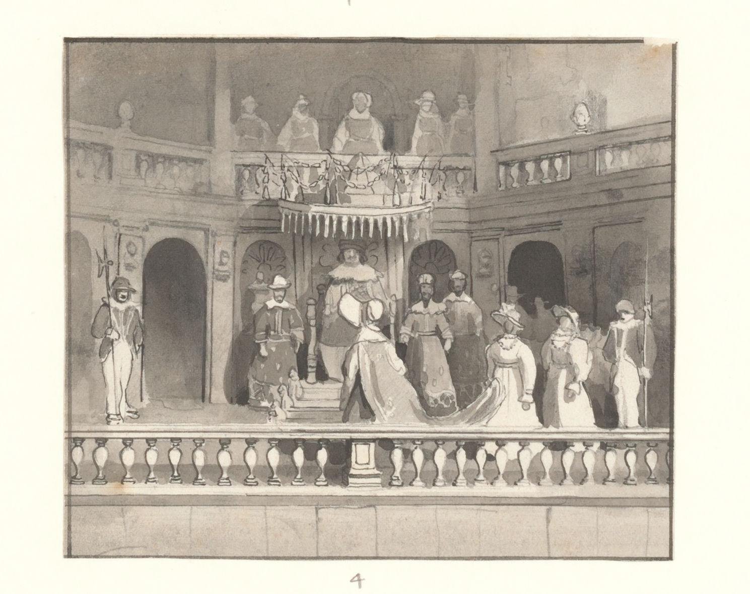 Compositie met beelden in de Beeldenzaal in het Oude Doolhof