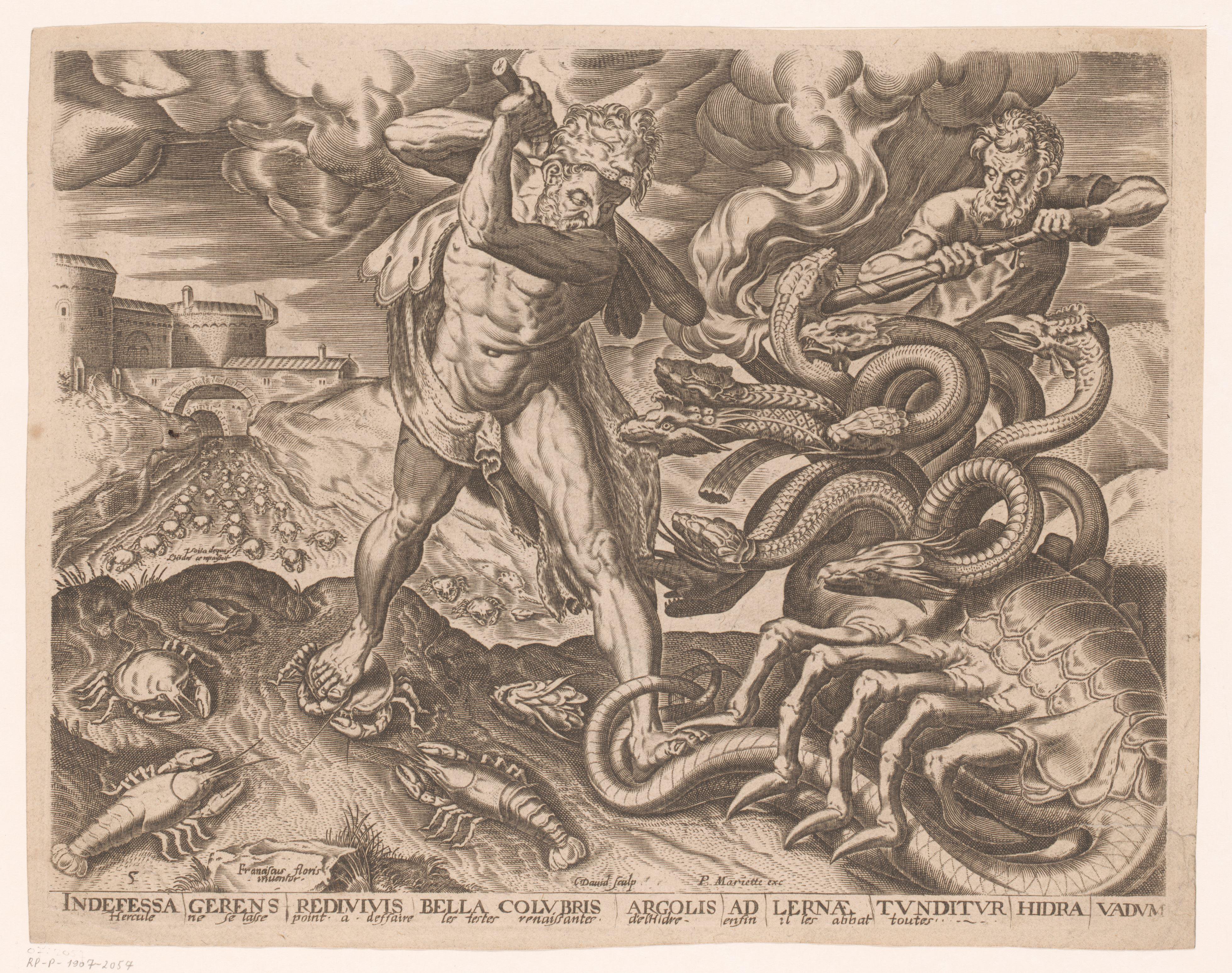 Hercules verslaat de hydra van Lerna
