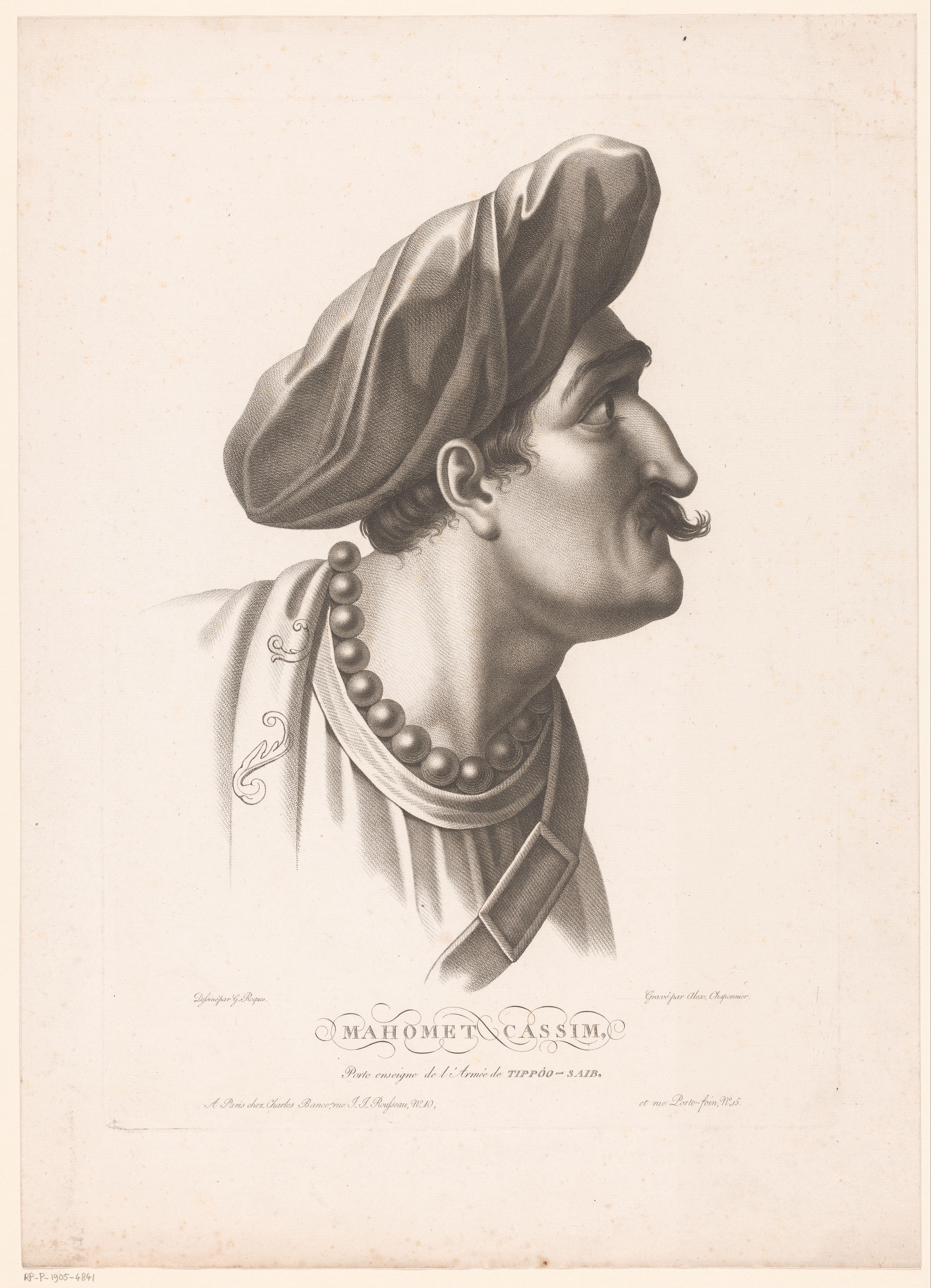 Portret van Mahomet Cassim