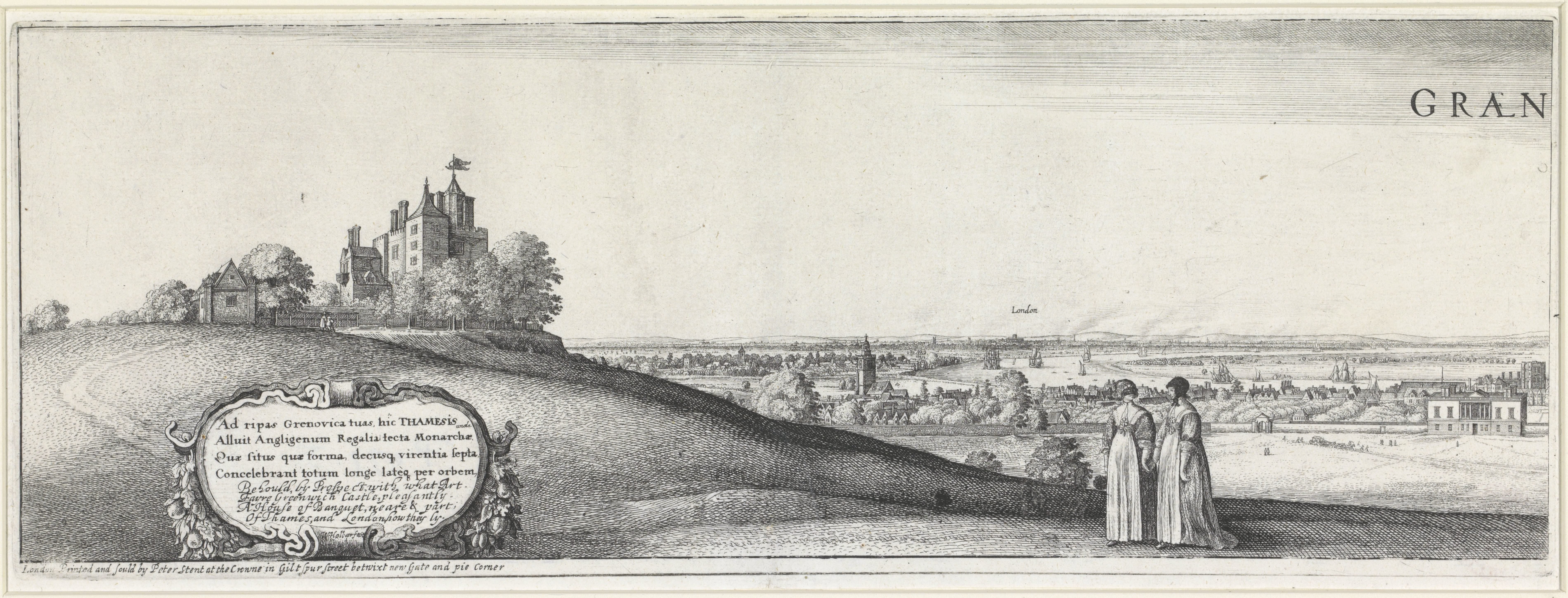 Gezicht op Greenwich (rechter plaat)