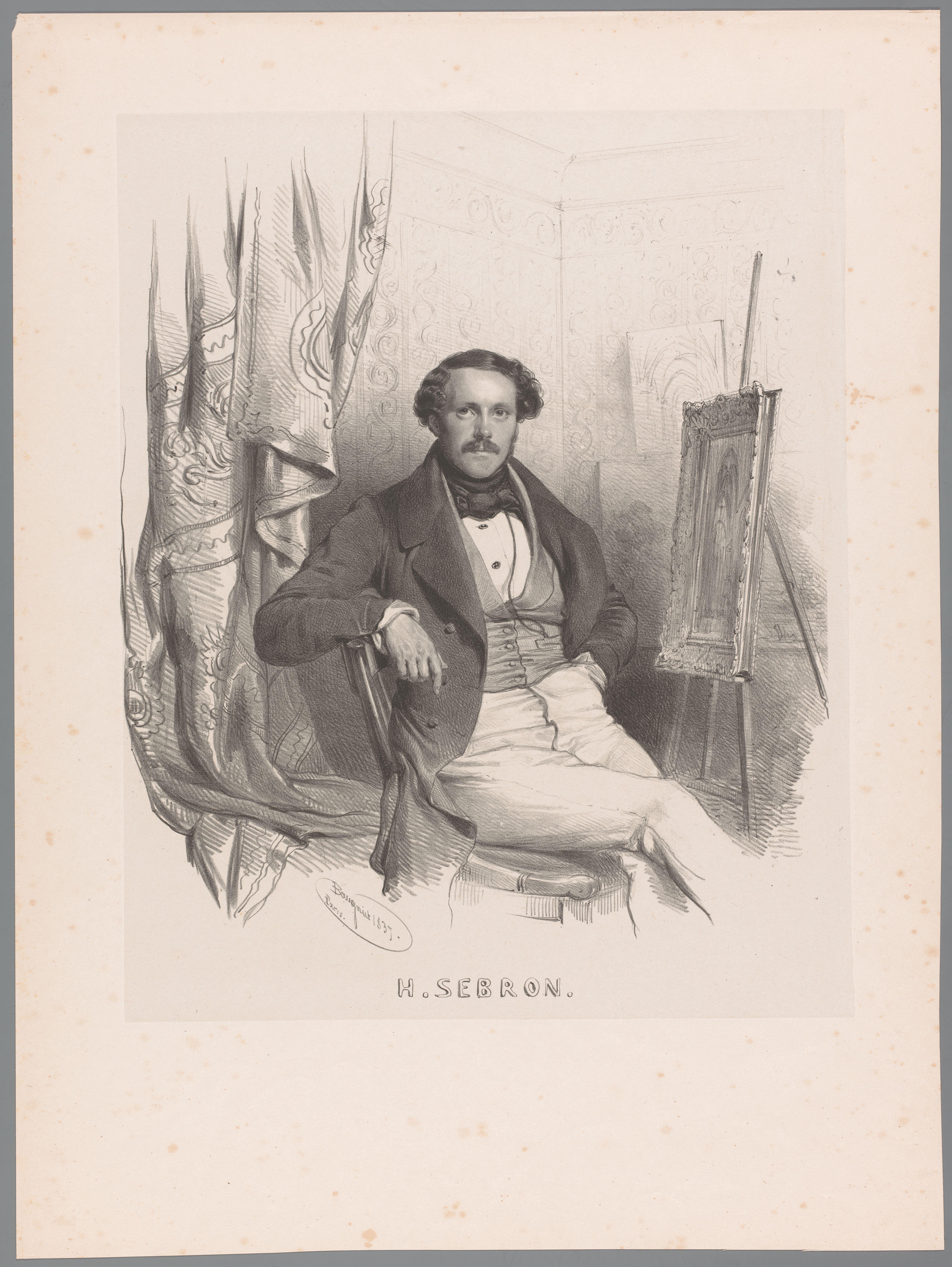 Portret van Hippolyte Victor Valentin Sebron