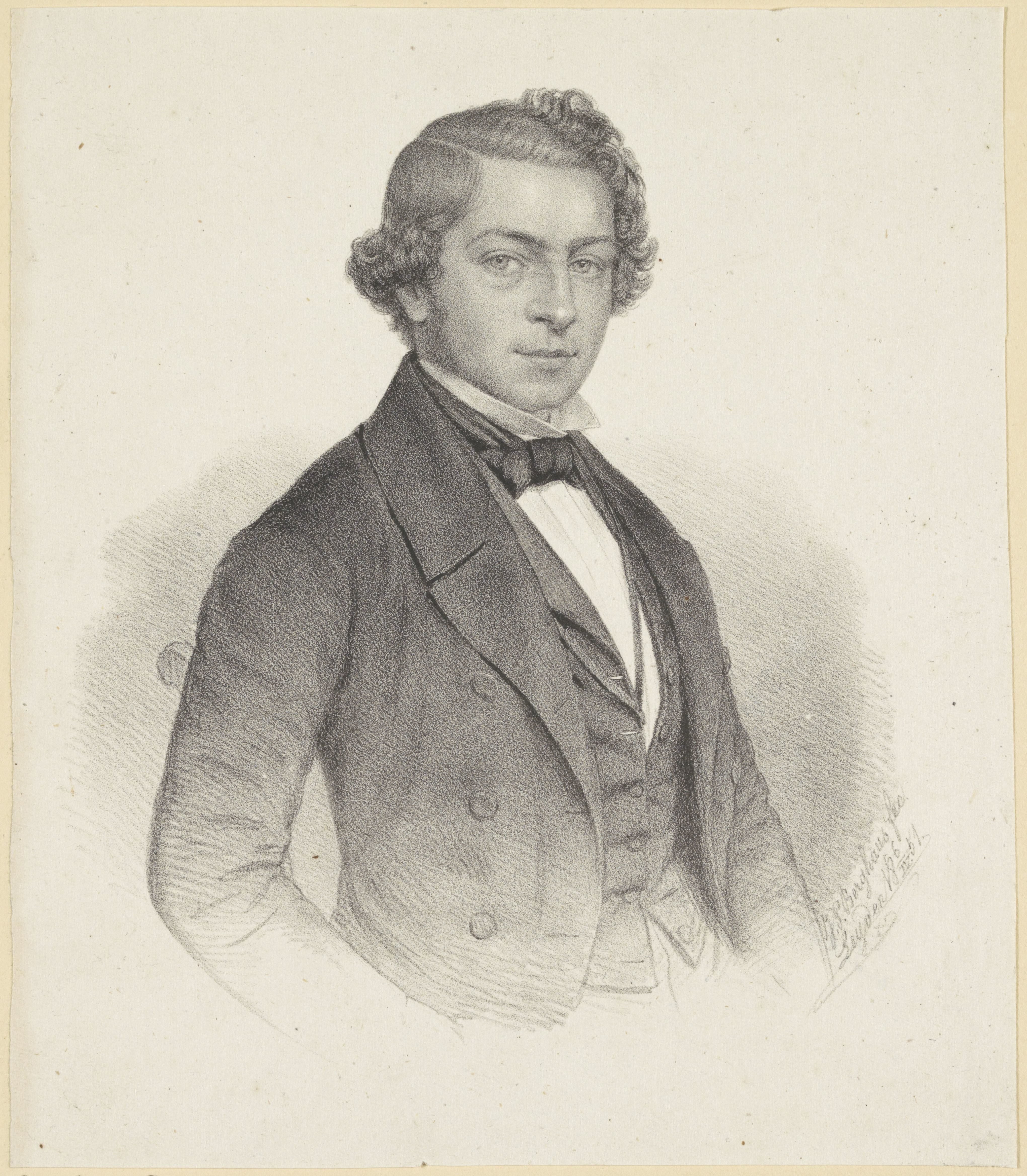 Portret van een man, mogelijk Petrus Abraham Samuel van Limburg Brouwer
