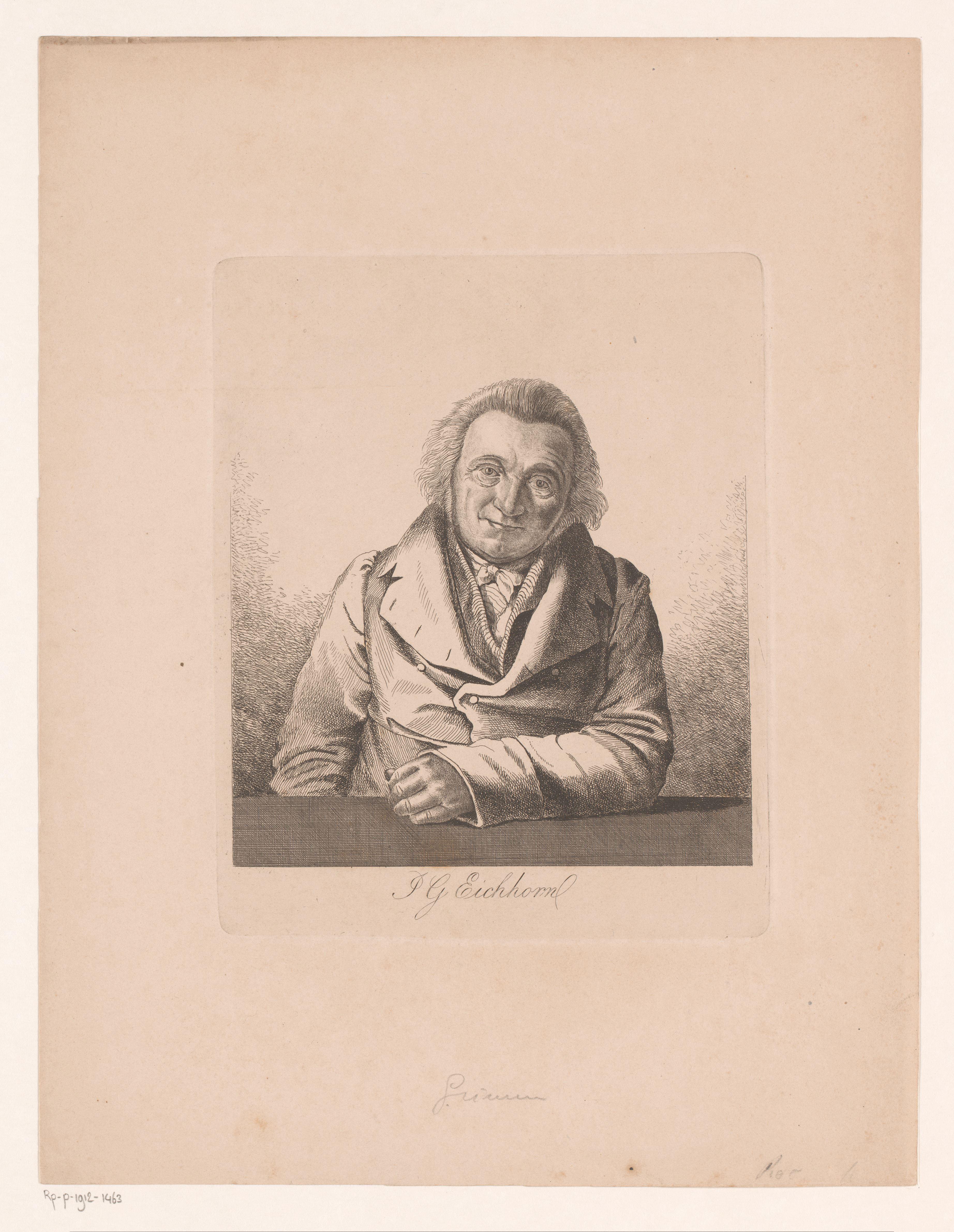 Portret van Johann Gottfried Eichhorn
