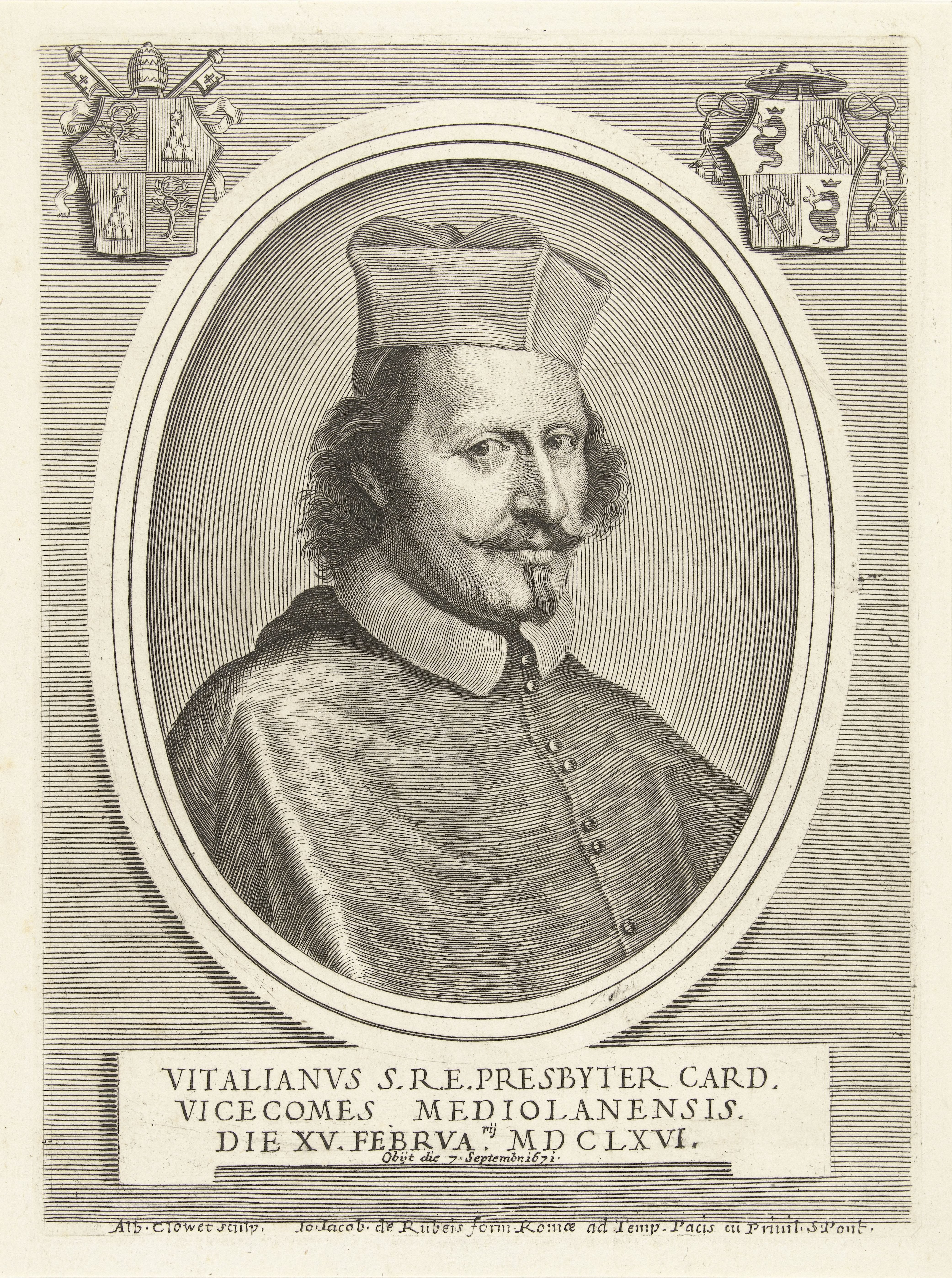 Portret van kardinaal Vitaliano Visconti