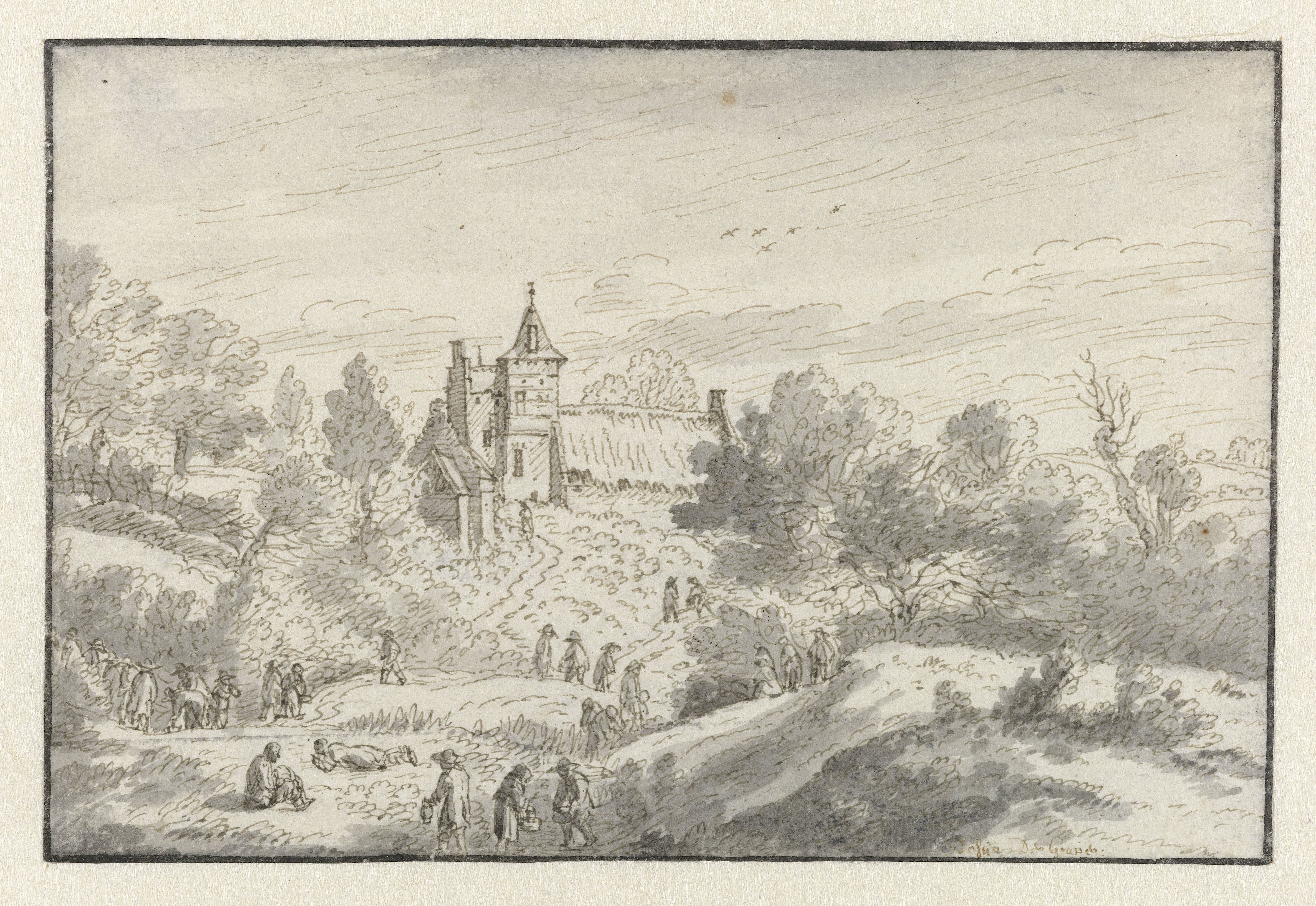 View of Huis Pot at Nivelles, Walloon Brabant