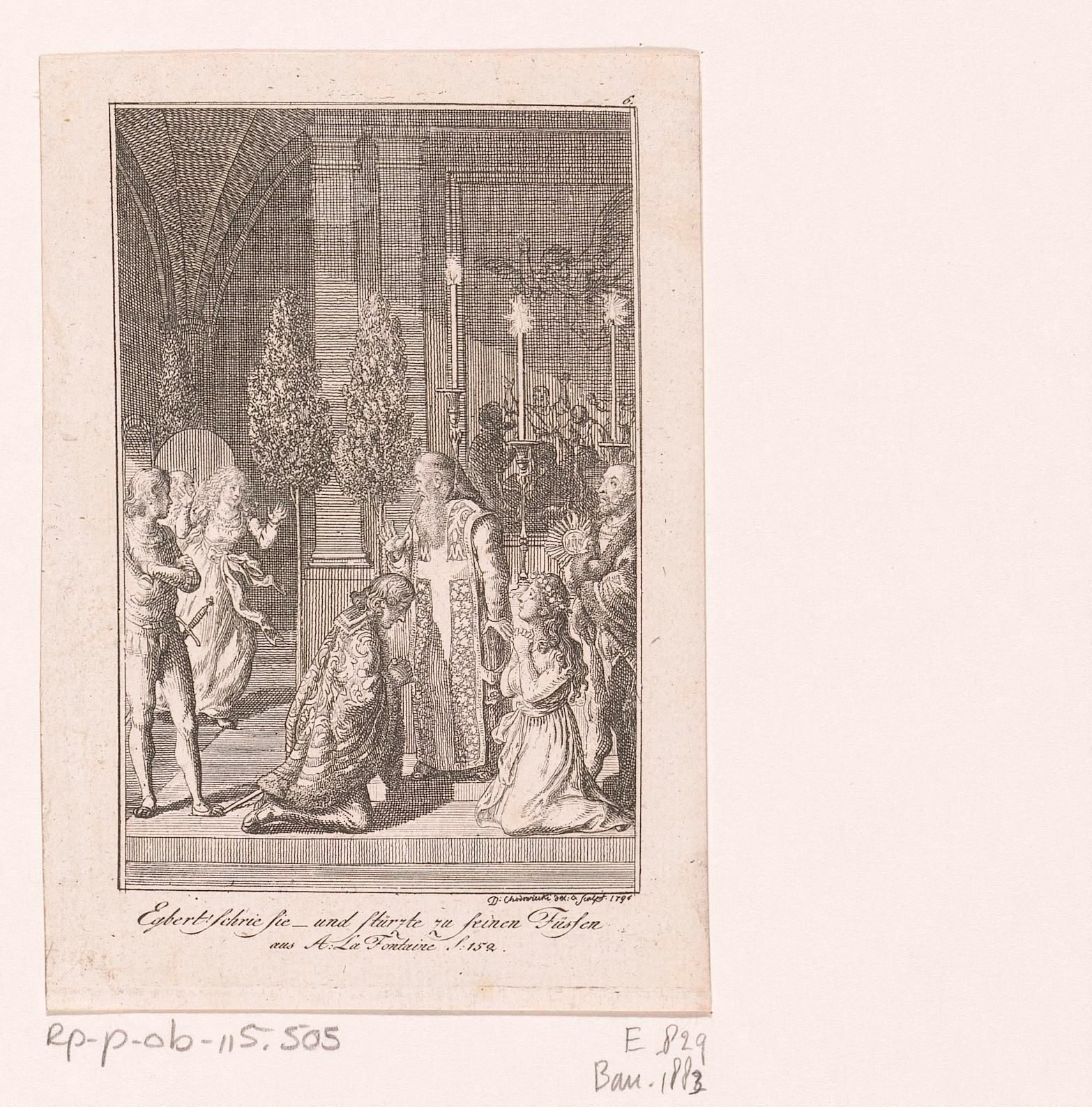 Agnes onderbreekt de huwelijksceremonie van Bertha en Egbert