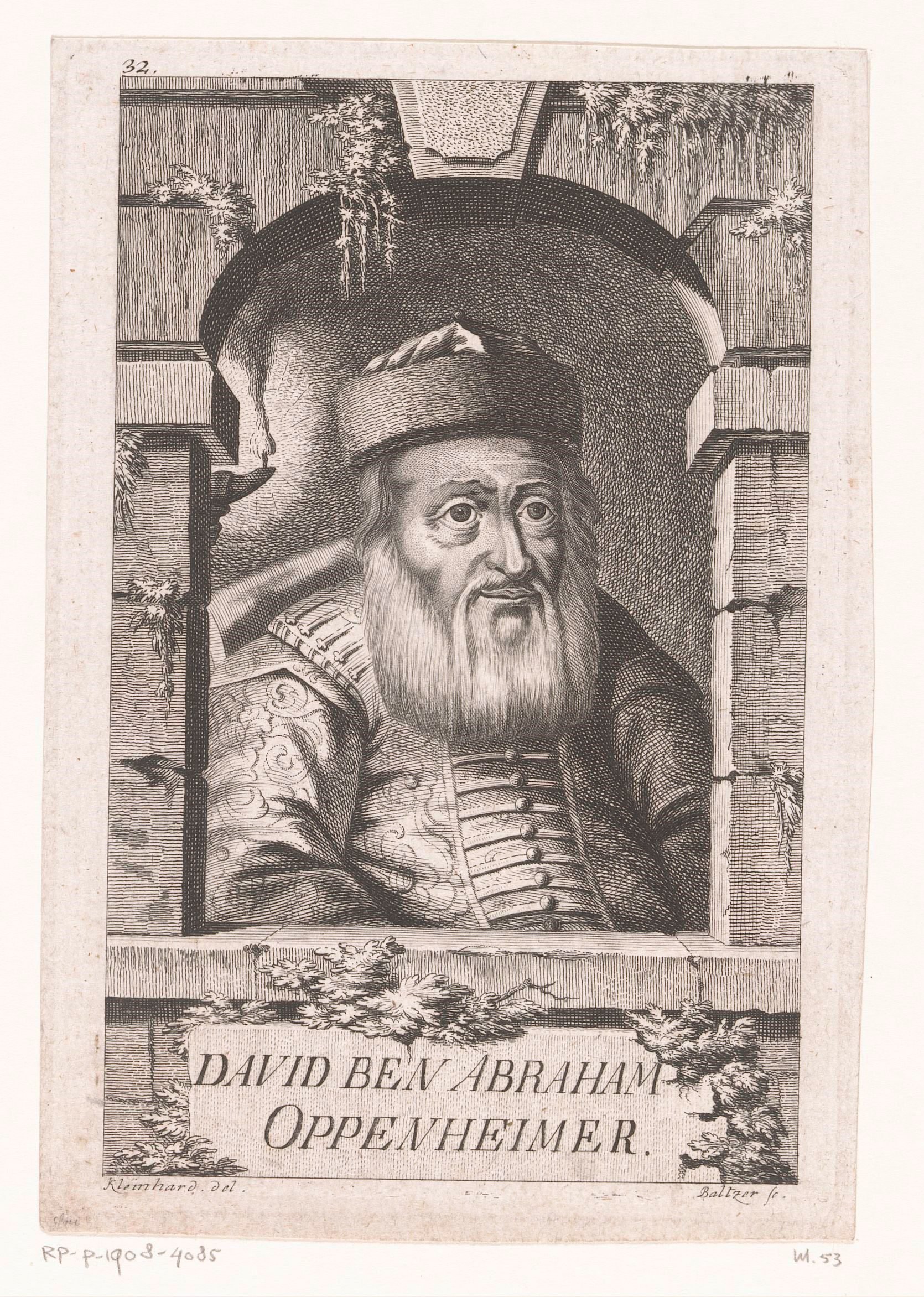 Portret van David Oppenheim