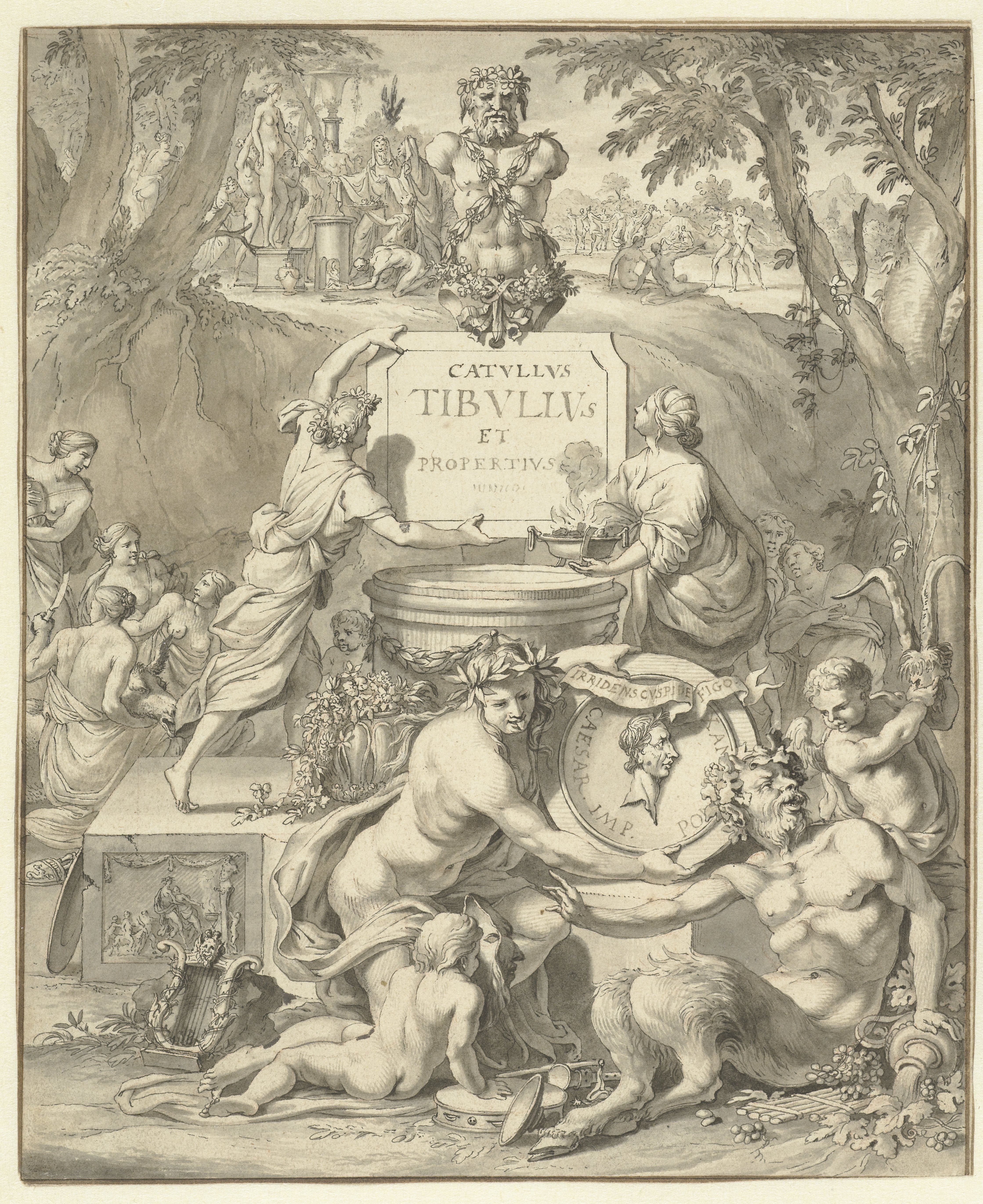Frontispiece Design for a Book of Love Poems