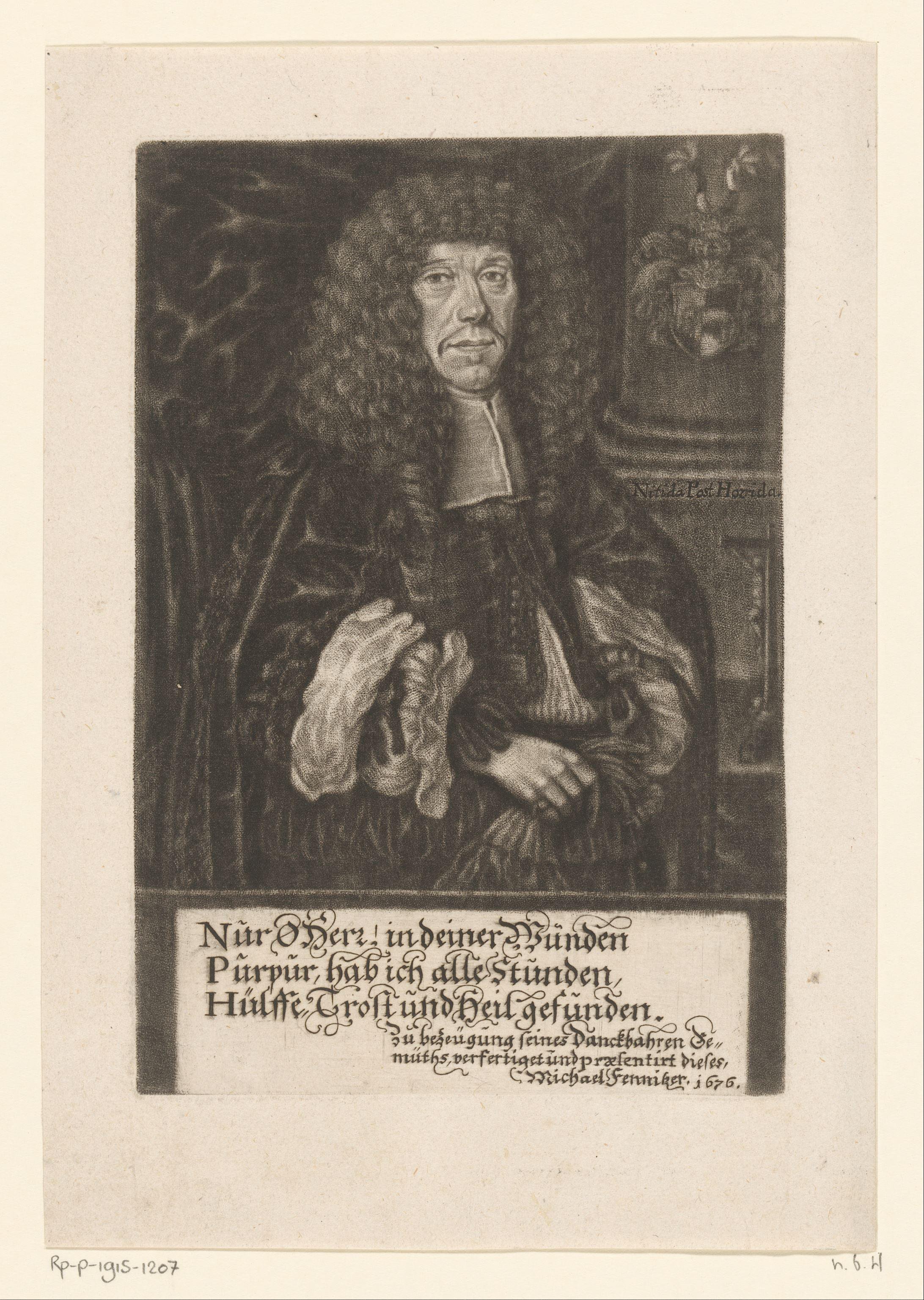 Portret van Nikolaus Paul Helffrich