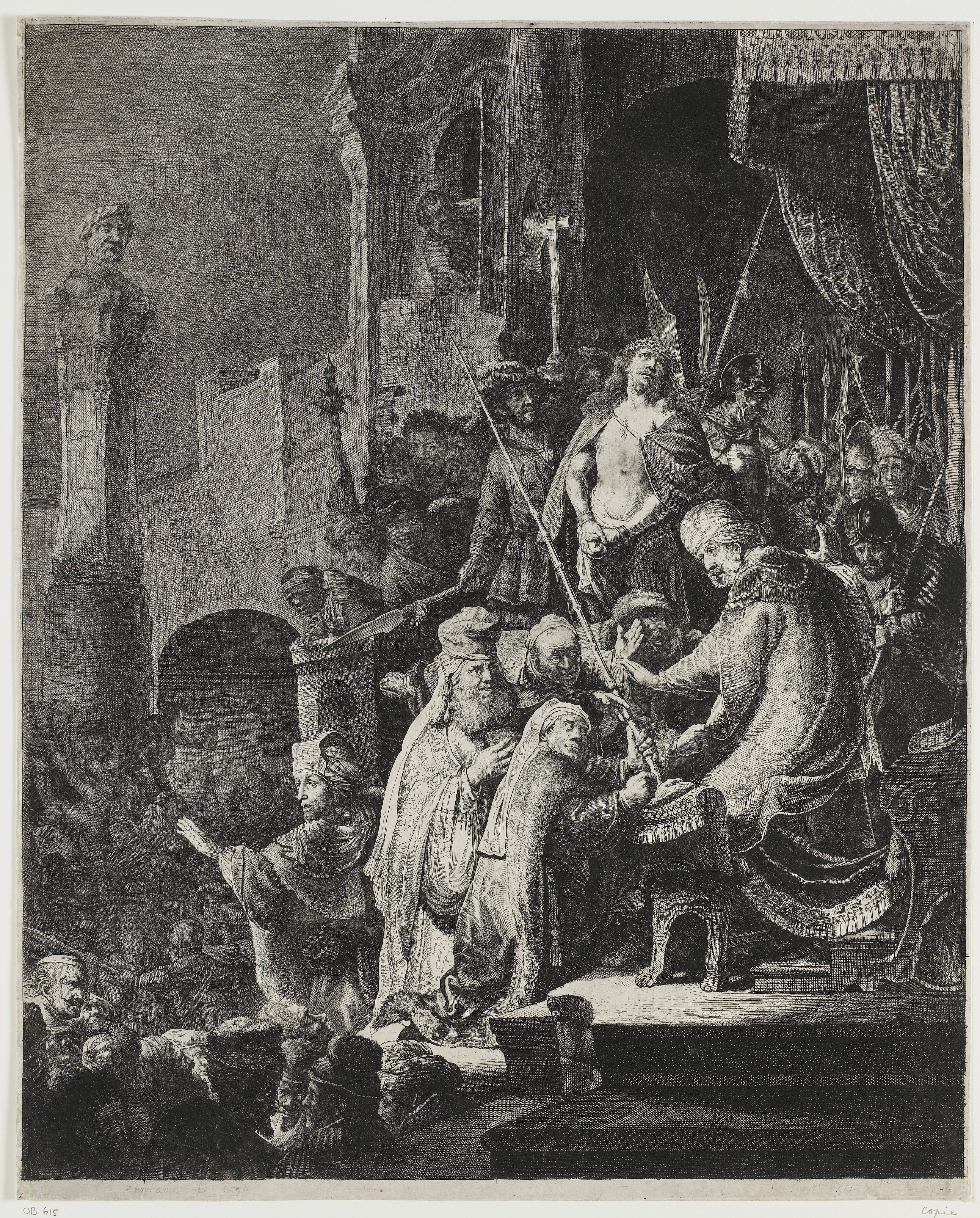 Christ before Pilate: large plate