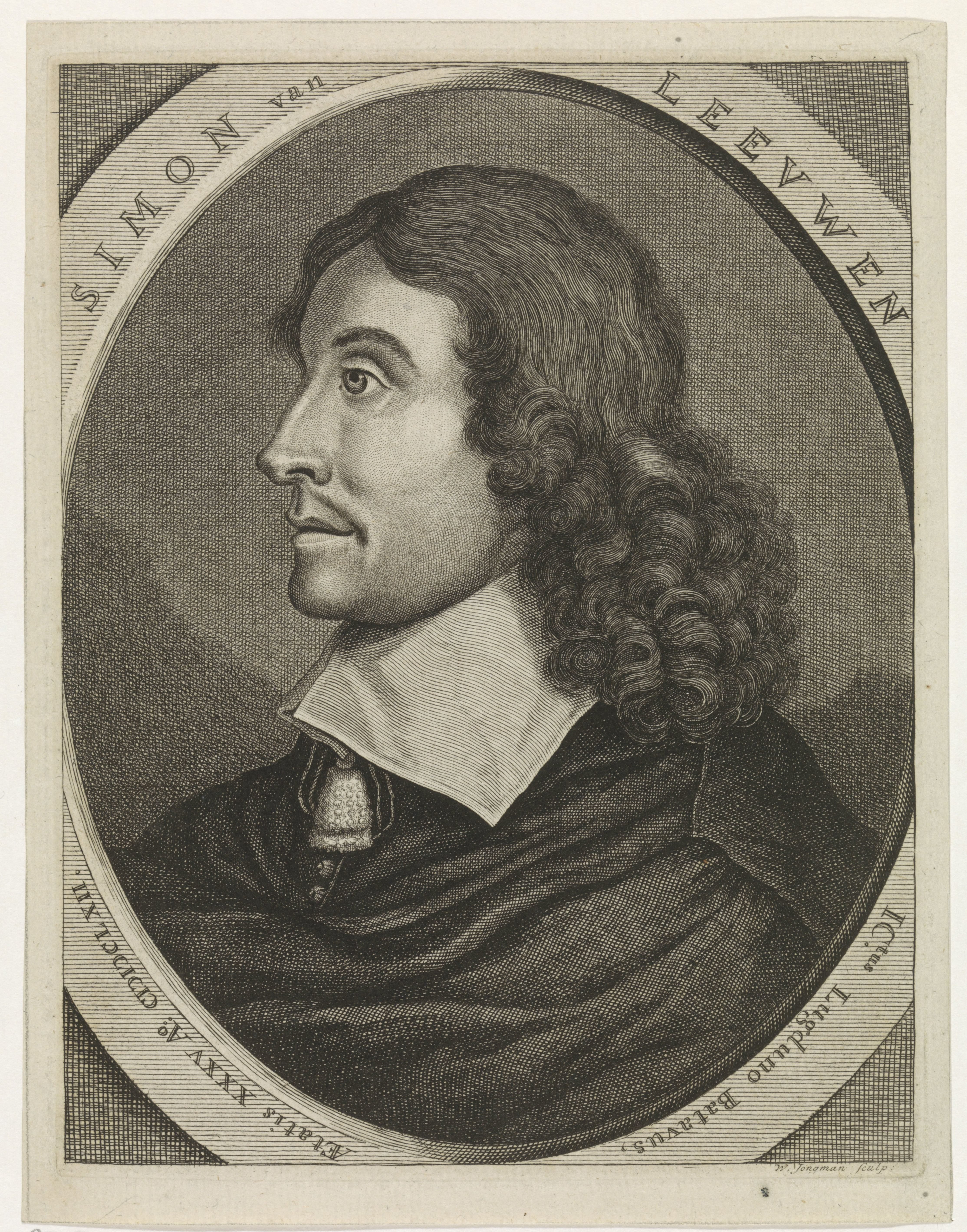 Portret van Simon van Leeuwen